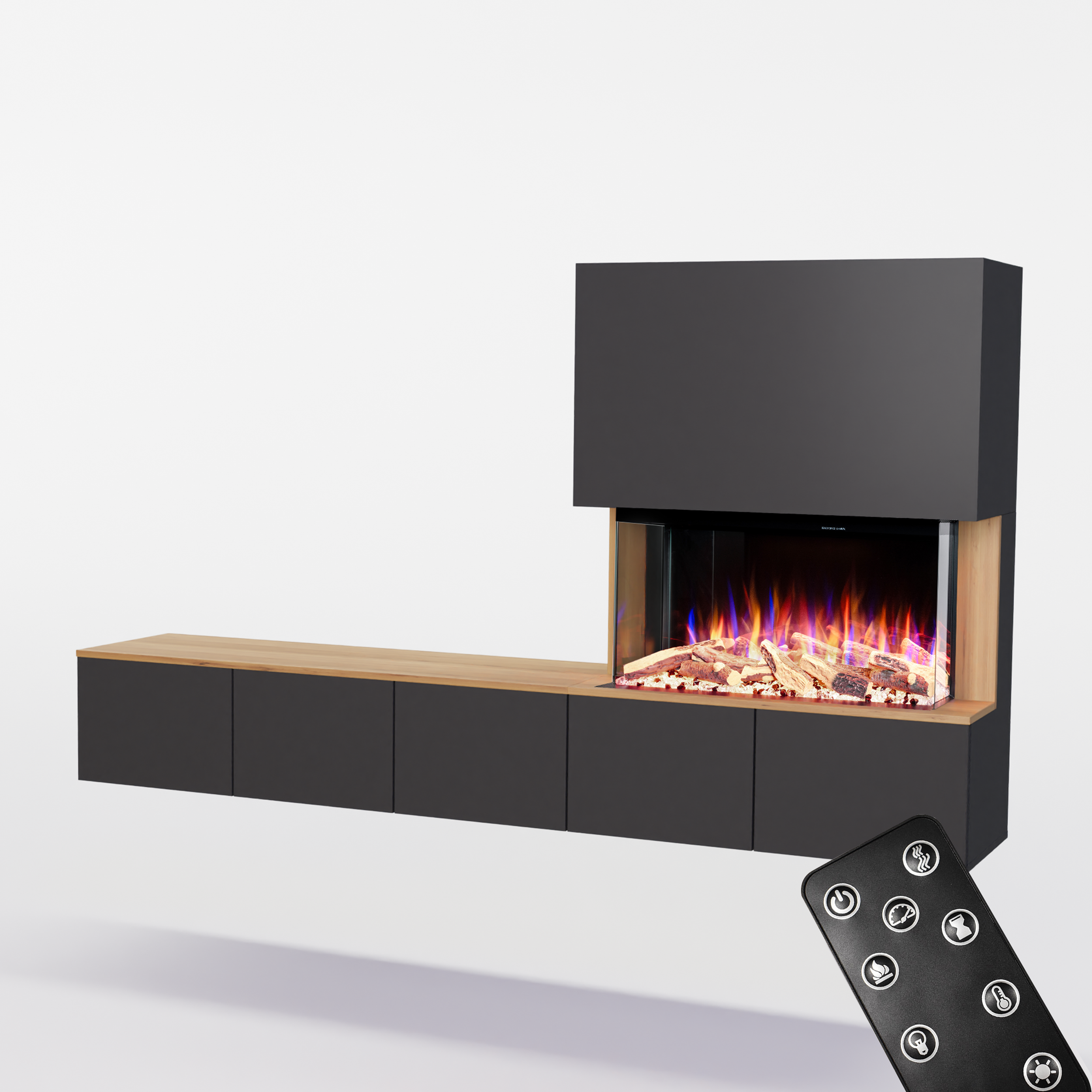 Glow Fire Elektrokamin CW5 Rechts E-Motion