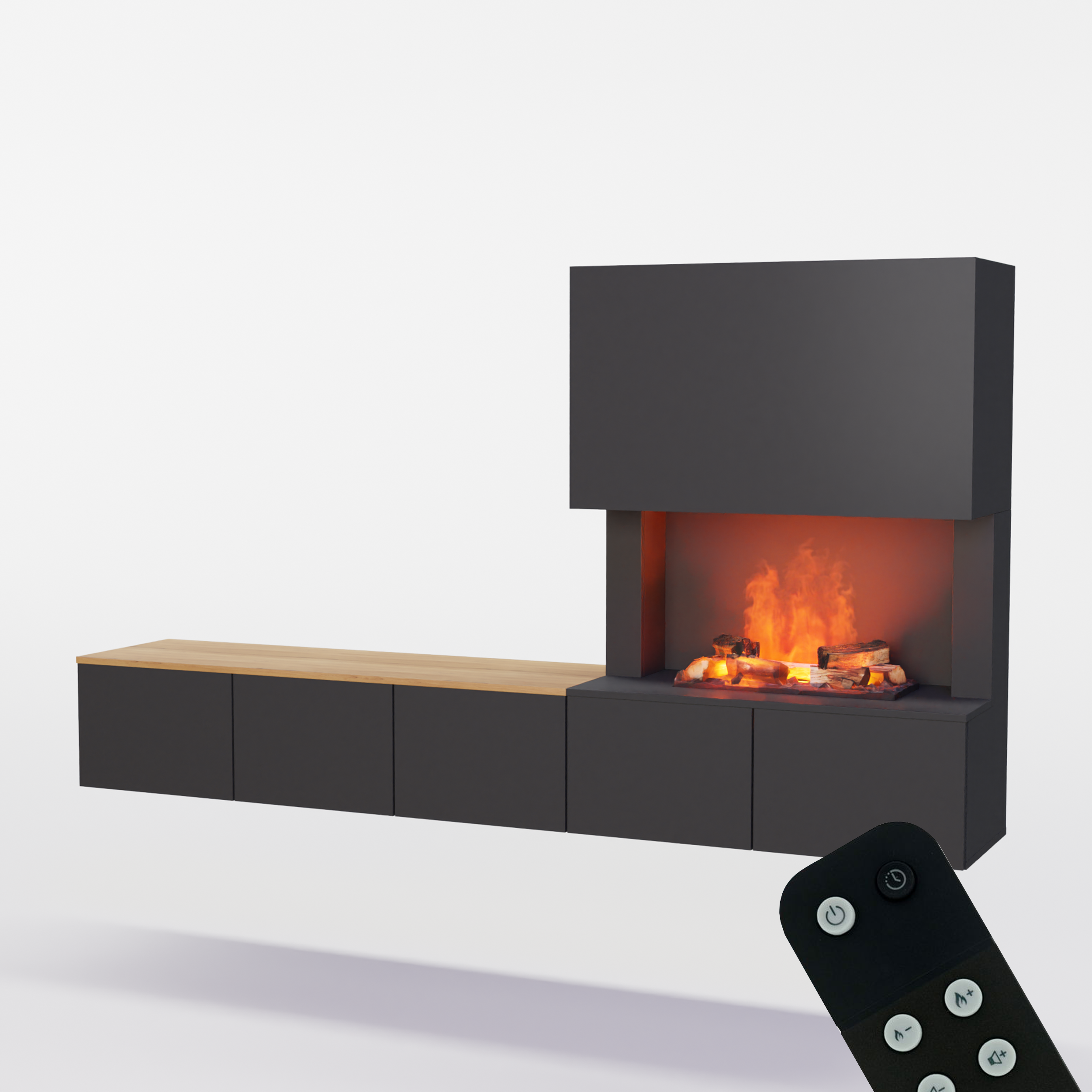 Meuble avec système de vapeur d'eau Glow Fire CW5