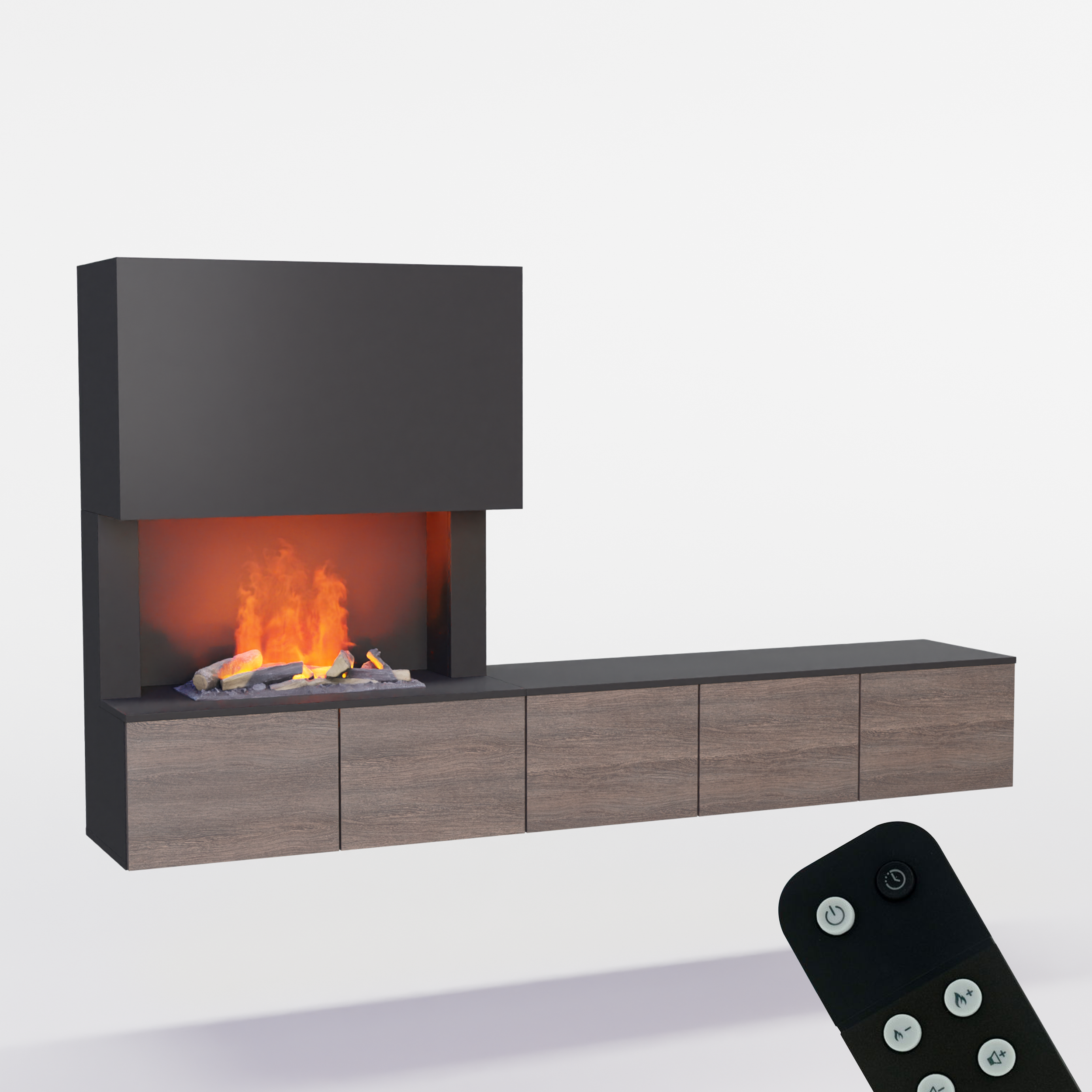 Glow Fire CW5 Links Wasserdampf Sideboard