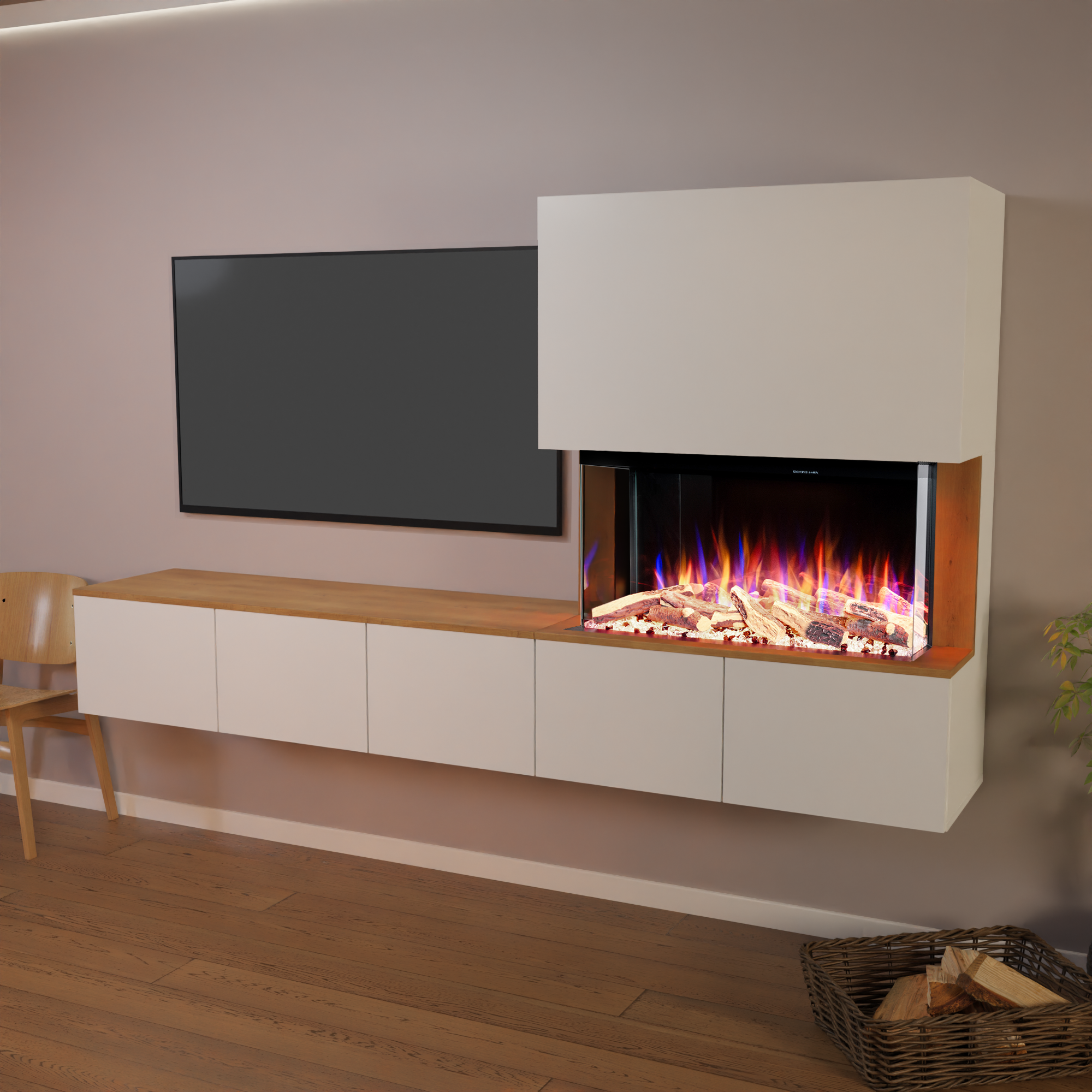 Glow Fire Elektrokamin CW5 Rechts E-Motion