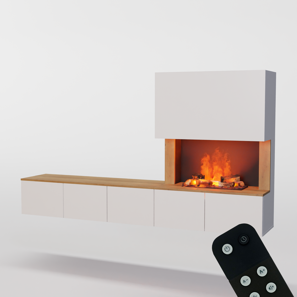 Meuble avec système de vapeur d'eau Glow Fire CW5