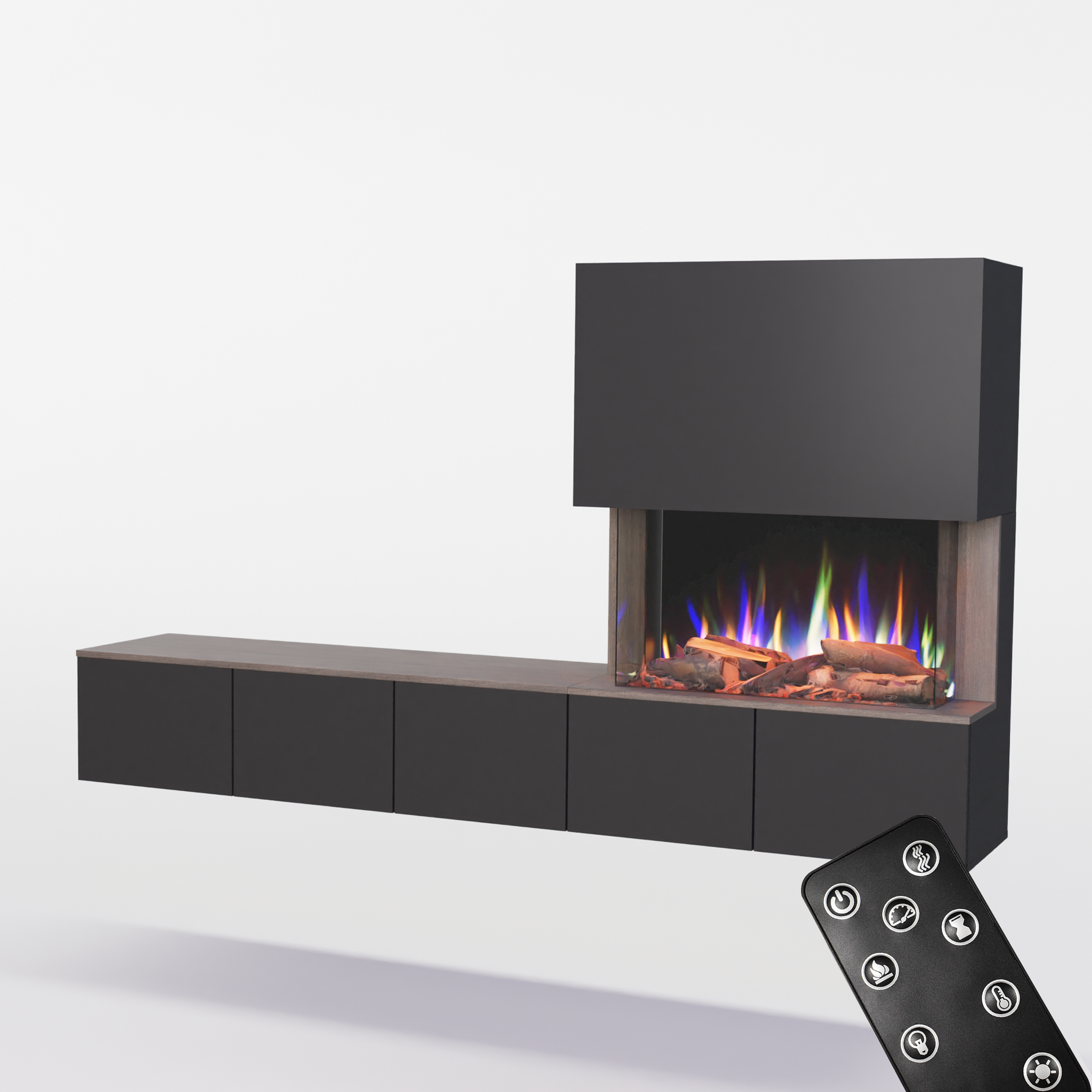 Glow Fire Elektrokamin CW5 Rechts E-Motion