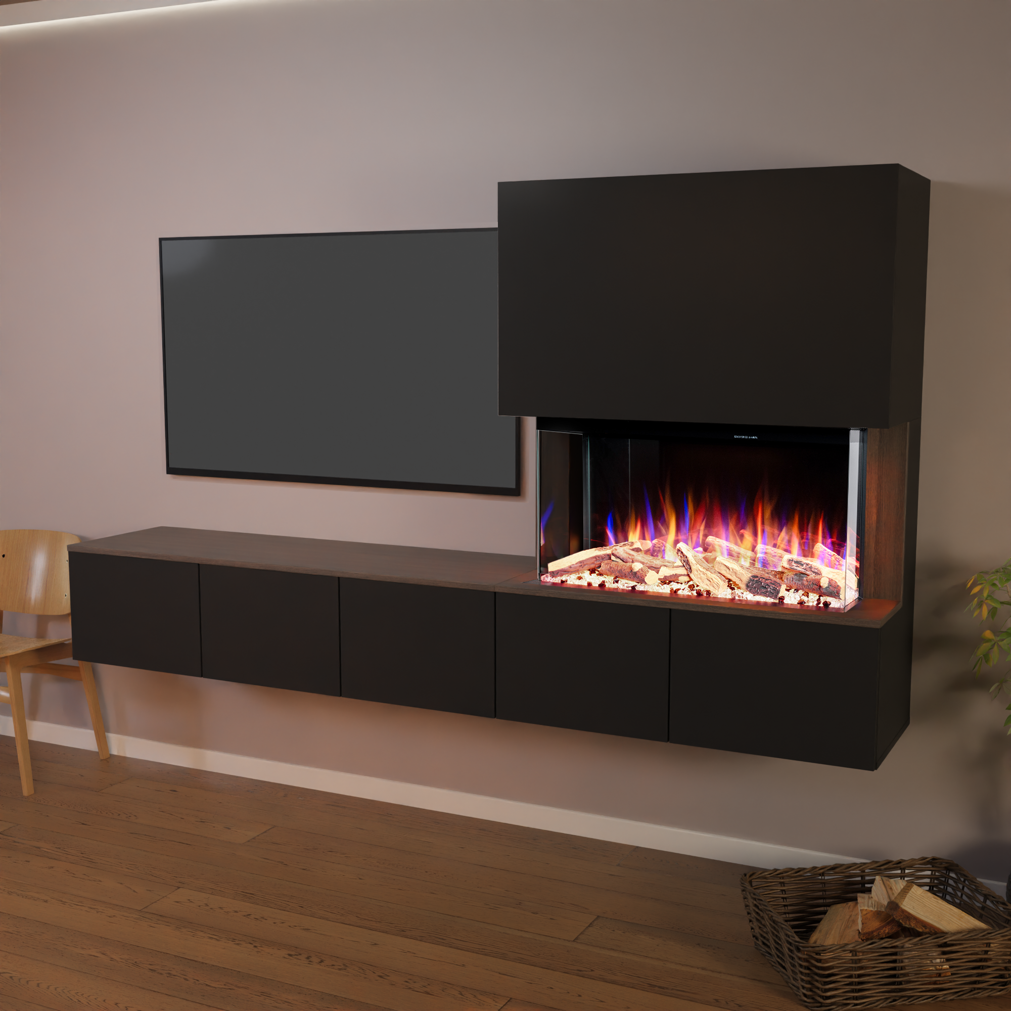 Glow Fire Elektrokamin CW5 Rechts E-Motion