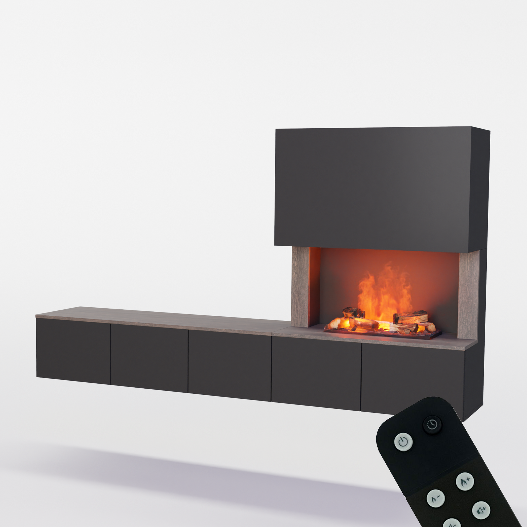 Meuble avec système de vapeur d'eau Glow Fire CW5