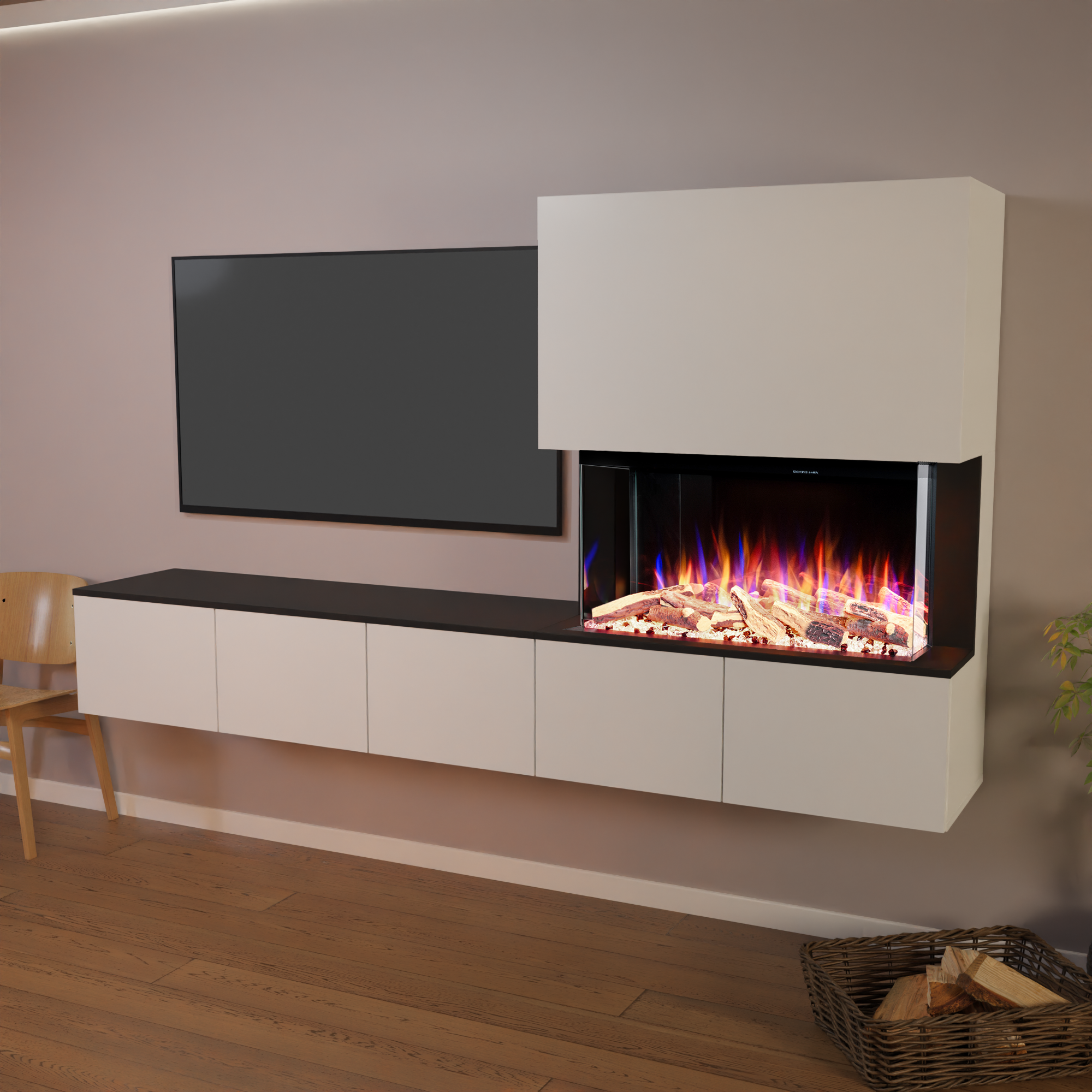 Glow Fire Elektrokamin CW5 Rechts E-Motion