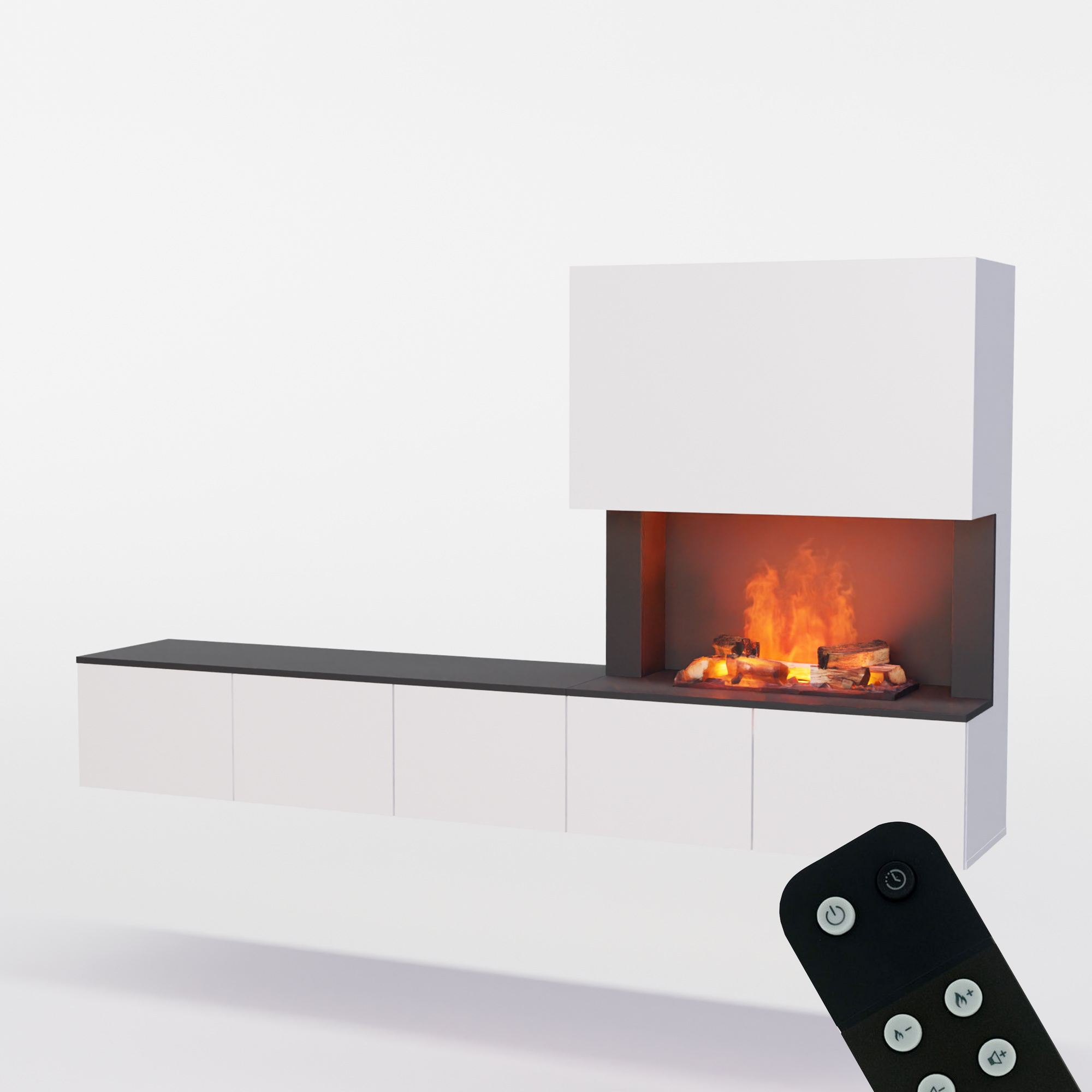 Meuble avec système de vapeur d'eau Glow Fire CW5