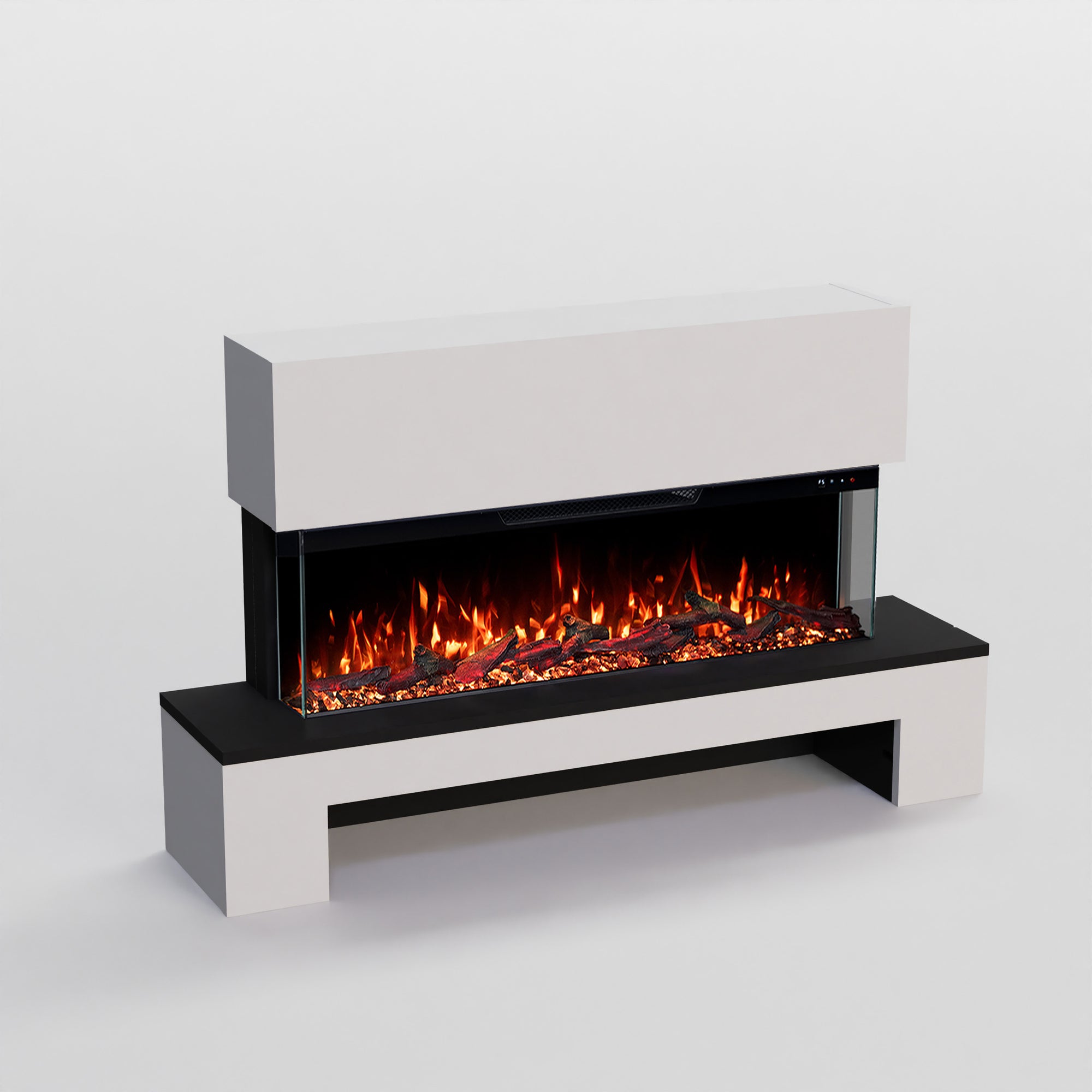 GF Core Cobalt mit Holzfach Standkamin Elektrokamin