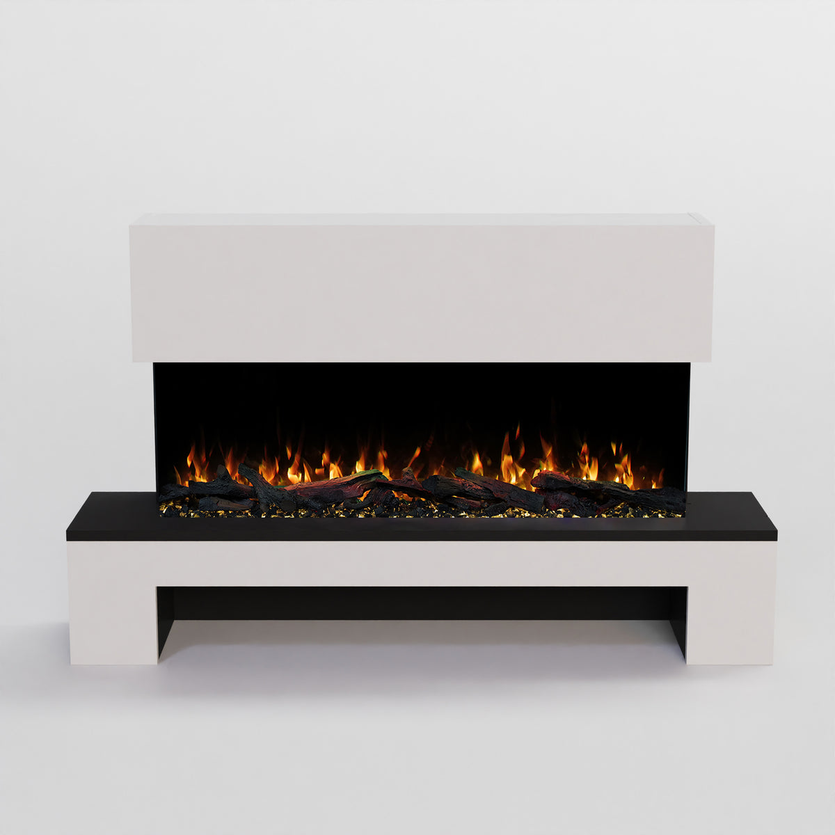 GF Core Cobalt mit Holzfach Standkamin Elektrokamin