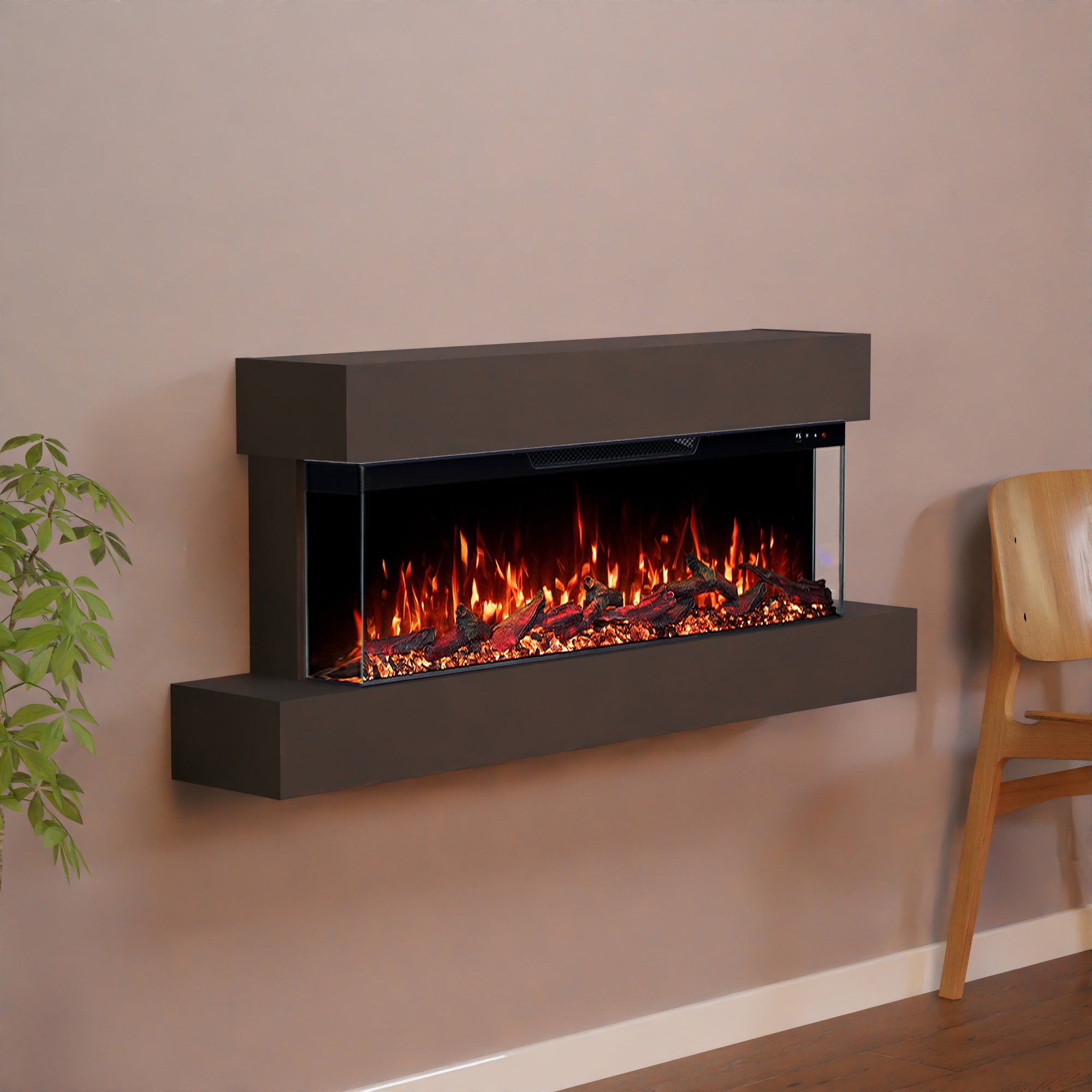 Cheminée électrique murale Glow Fire Cobalt
