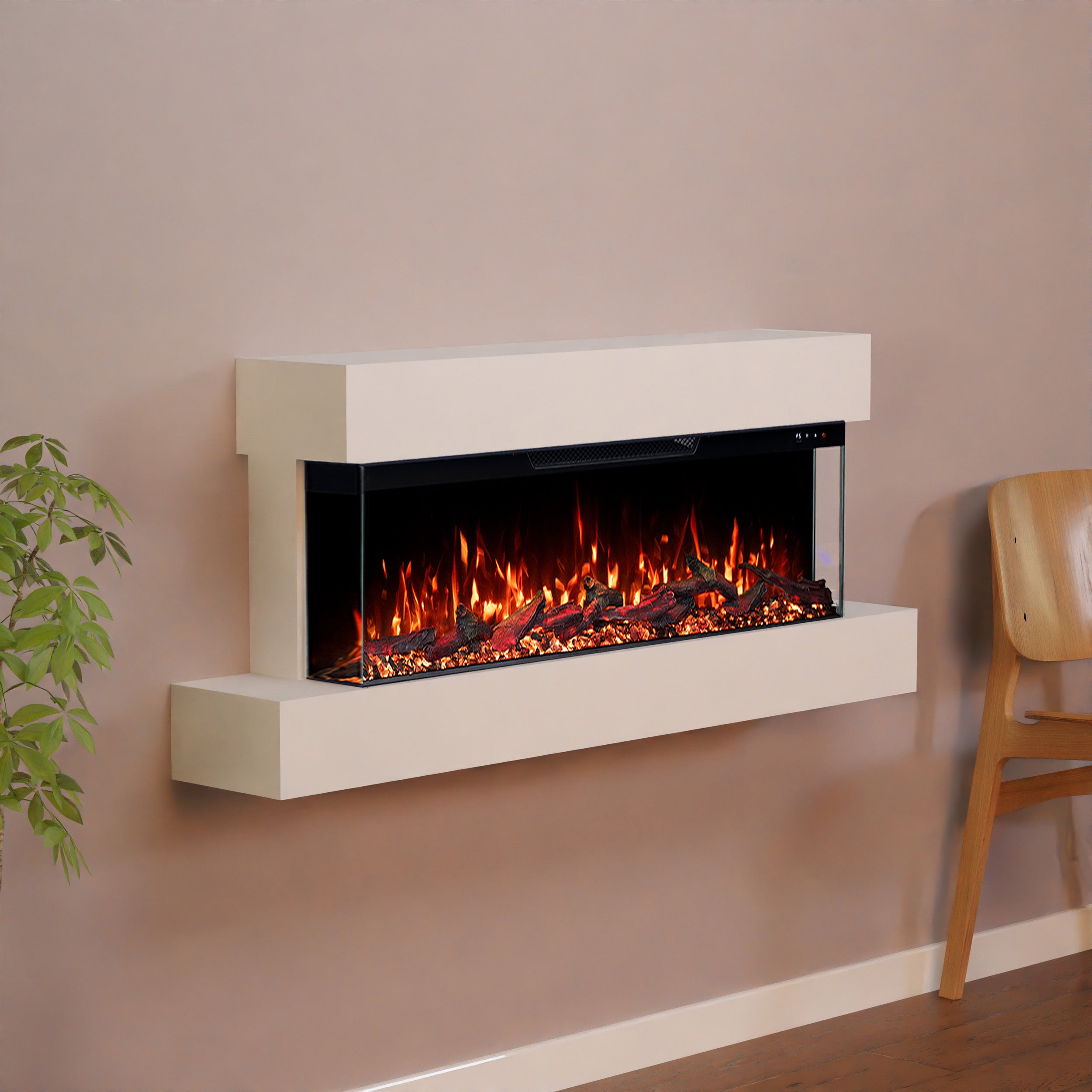 Glow Fire Cobalt Ścienny kominek elektryczny