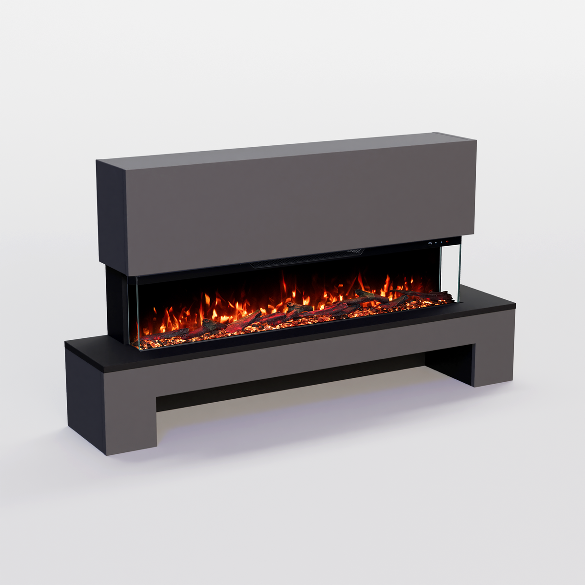 GF Core Cobalt mit Holzfach Standkamin Elektrokamin