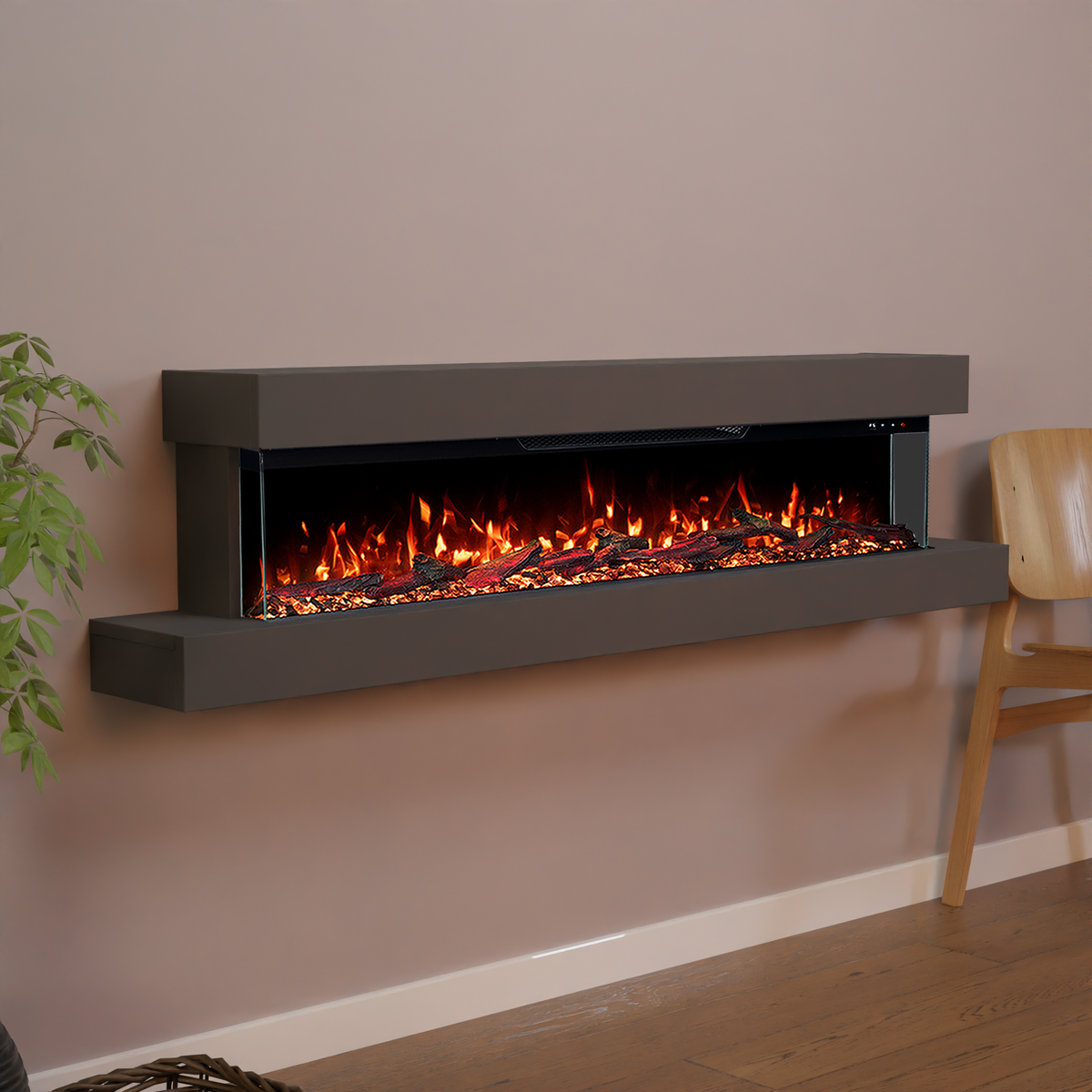 Cheminée électrique murale Glow Fire Cobalt