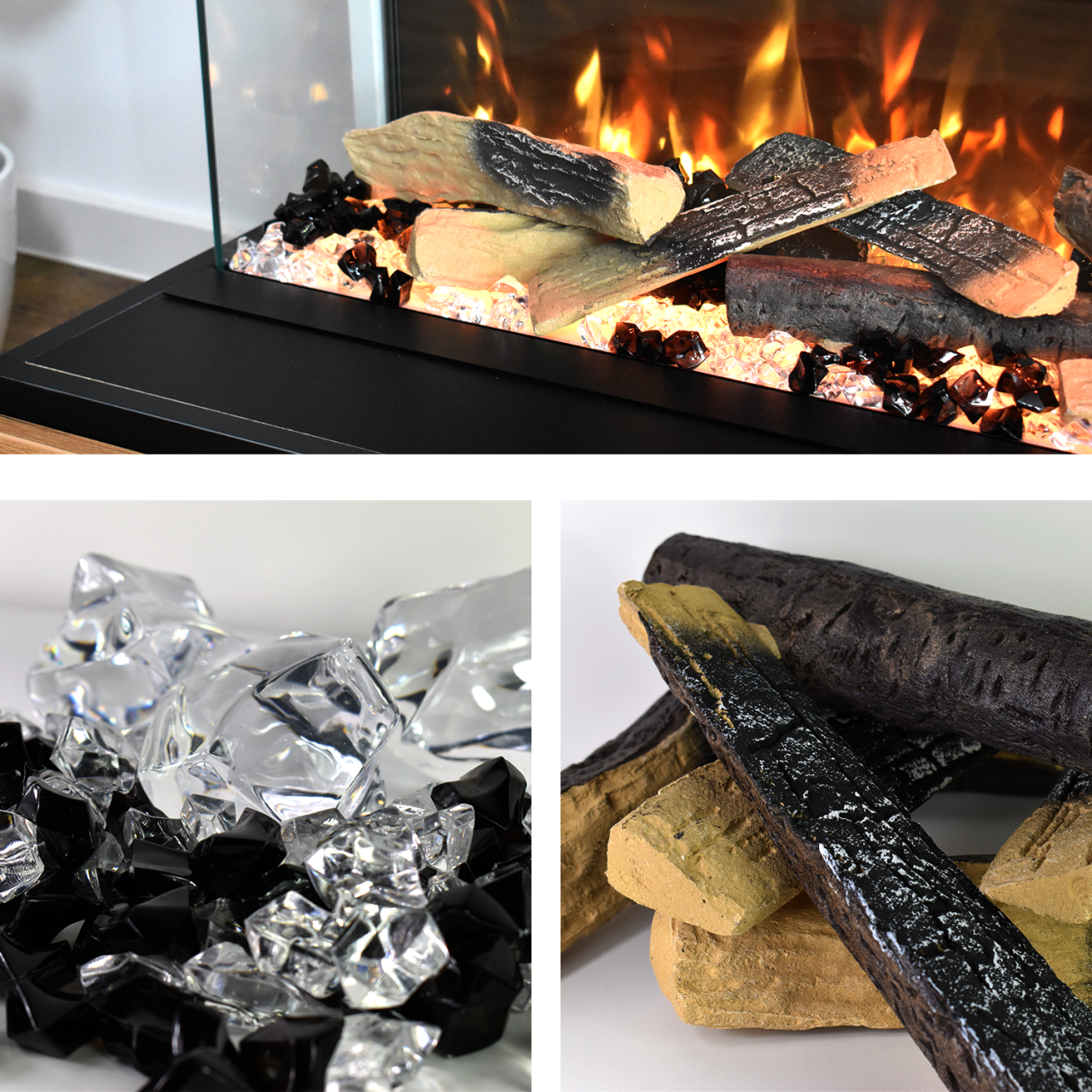 Glow Fire PR13 Weiss Elektrokamin