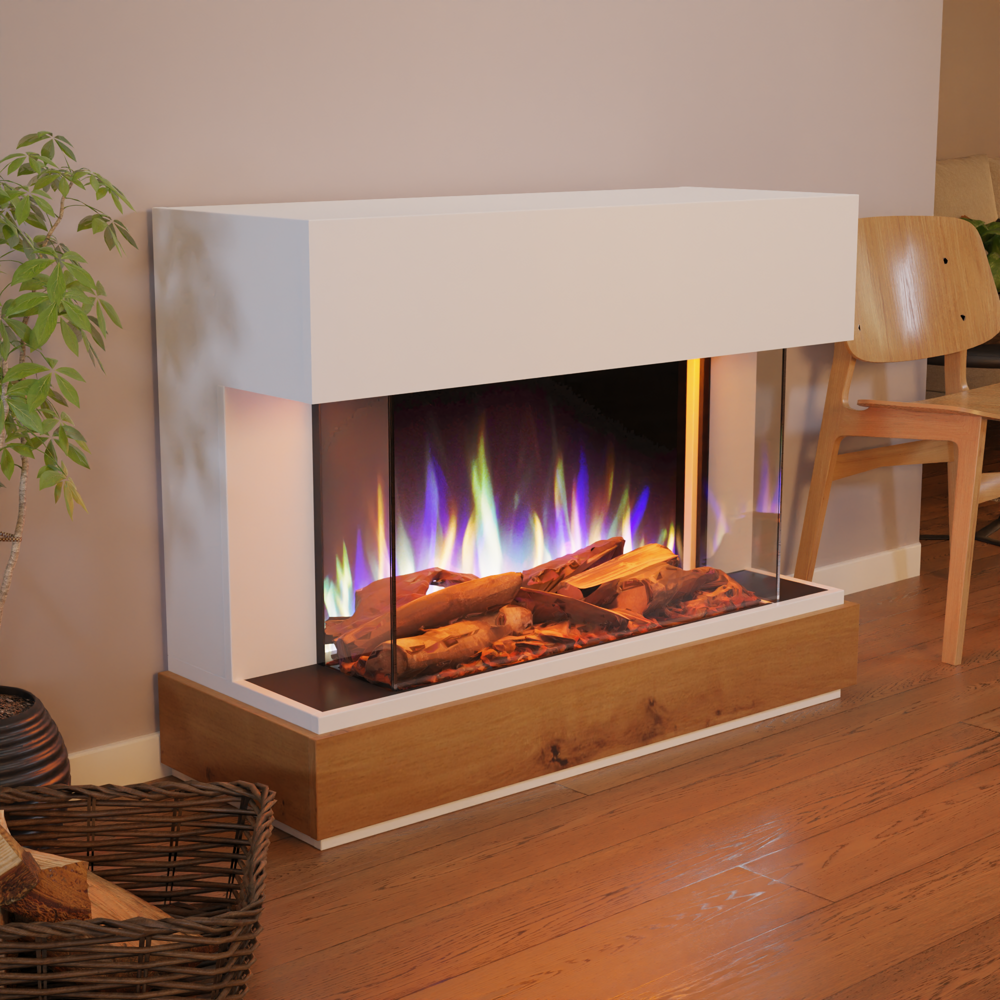 Glow Fire Curie Caminetto Elettrico E-Motion 3D