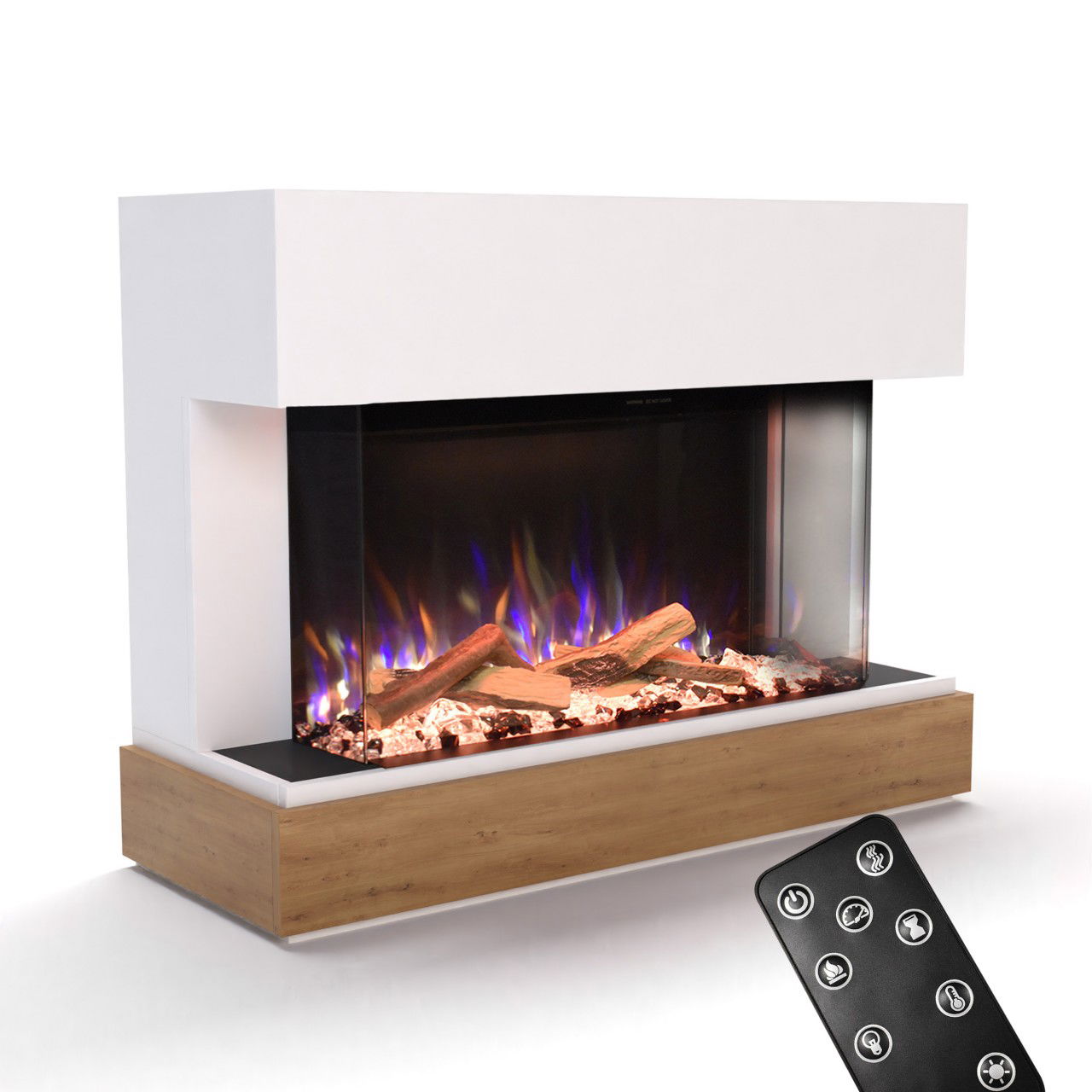 Glow Fire Curie Weiss Elektrokamin