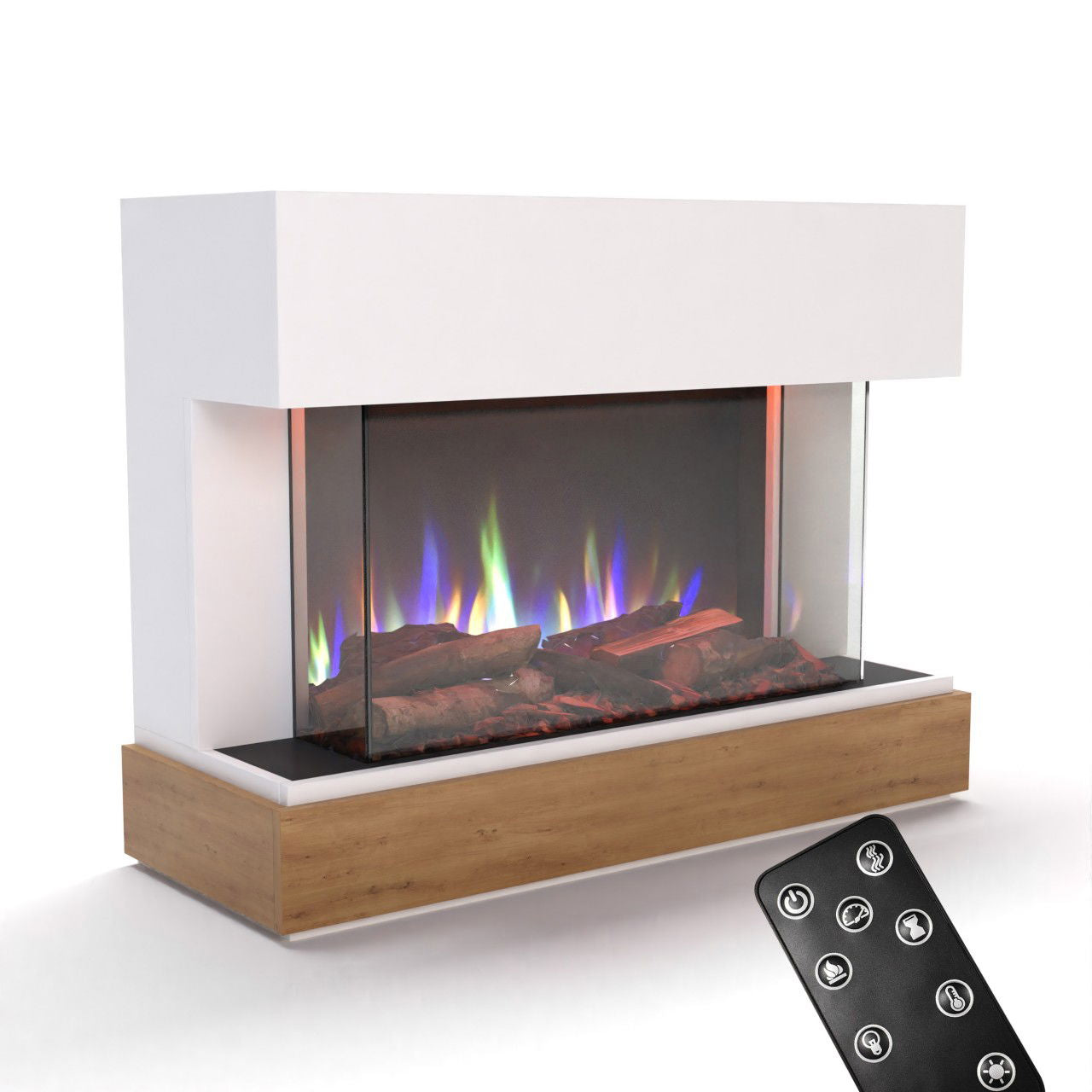 Glow Fire Curie Weiss Elektrokamin