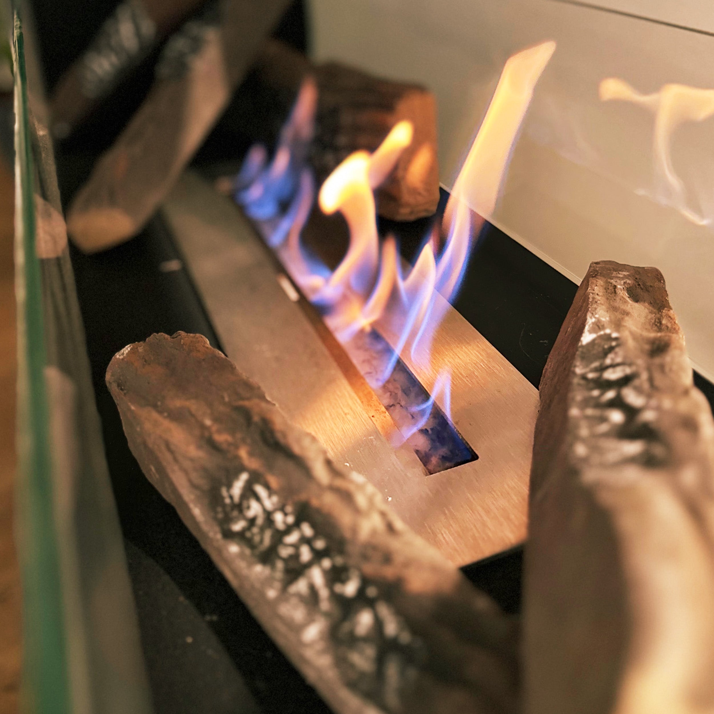Glow Fire Holzdekoration (5-Teilig) aus Keramik