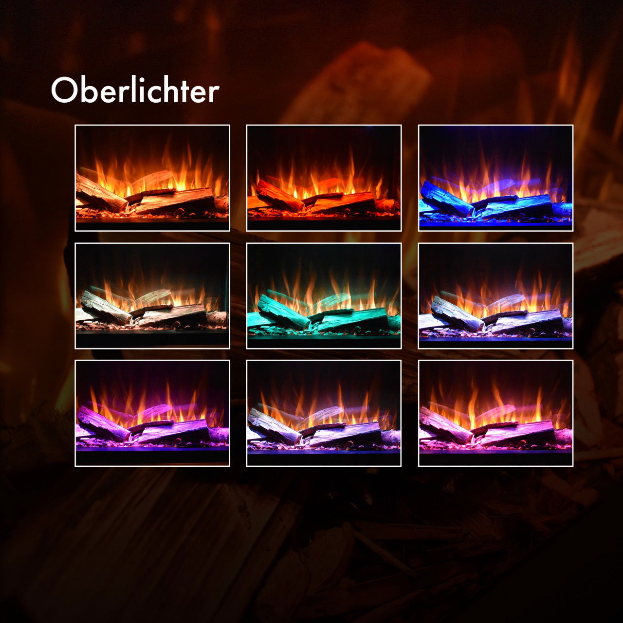 Glow Fire Einstein Linksoffen Weiß Elektrokamin