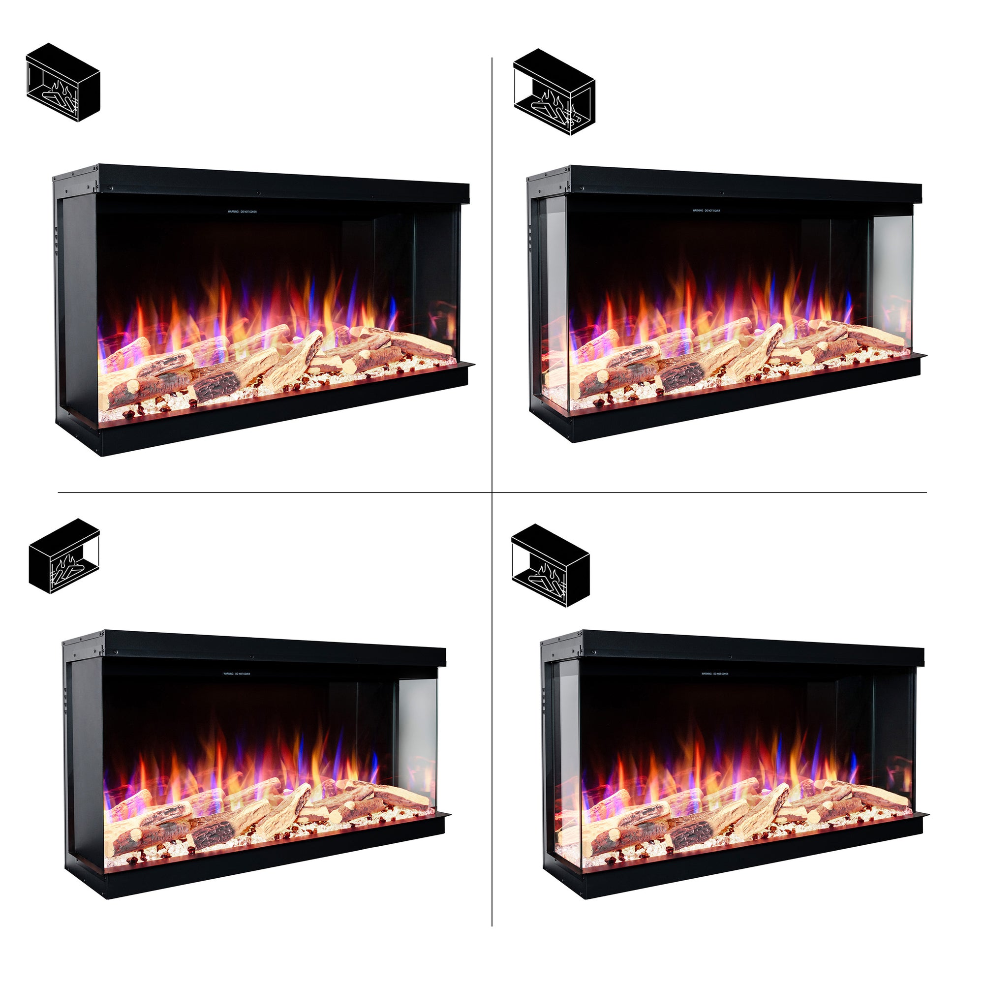 Insert de cheminée électrique LED E-Motion 3D 33