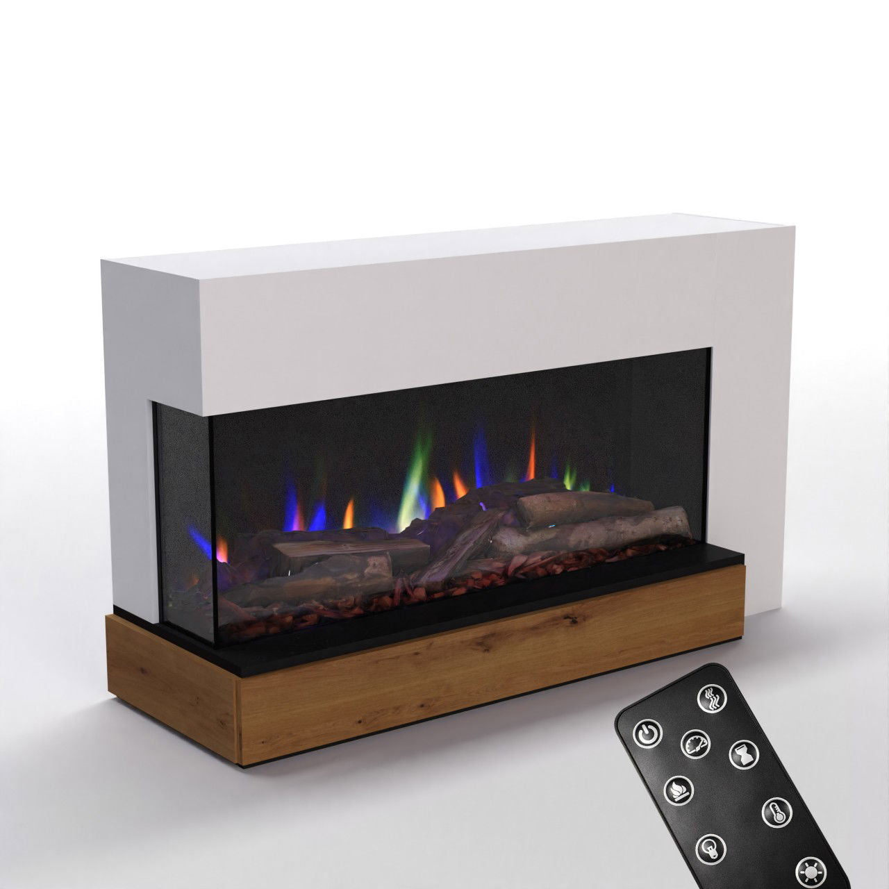 Glow Fire Einstein 50 Weiss Elektrokamin