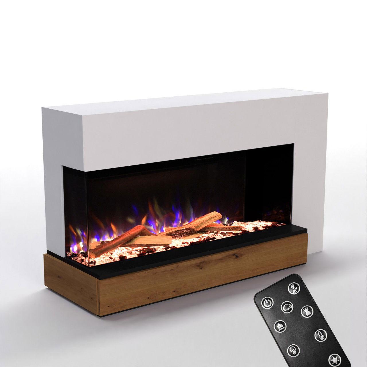 Glow Fire PR19 Weiss Elektrokamin