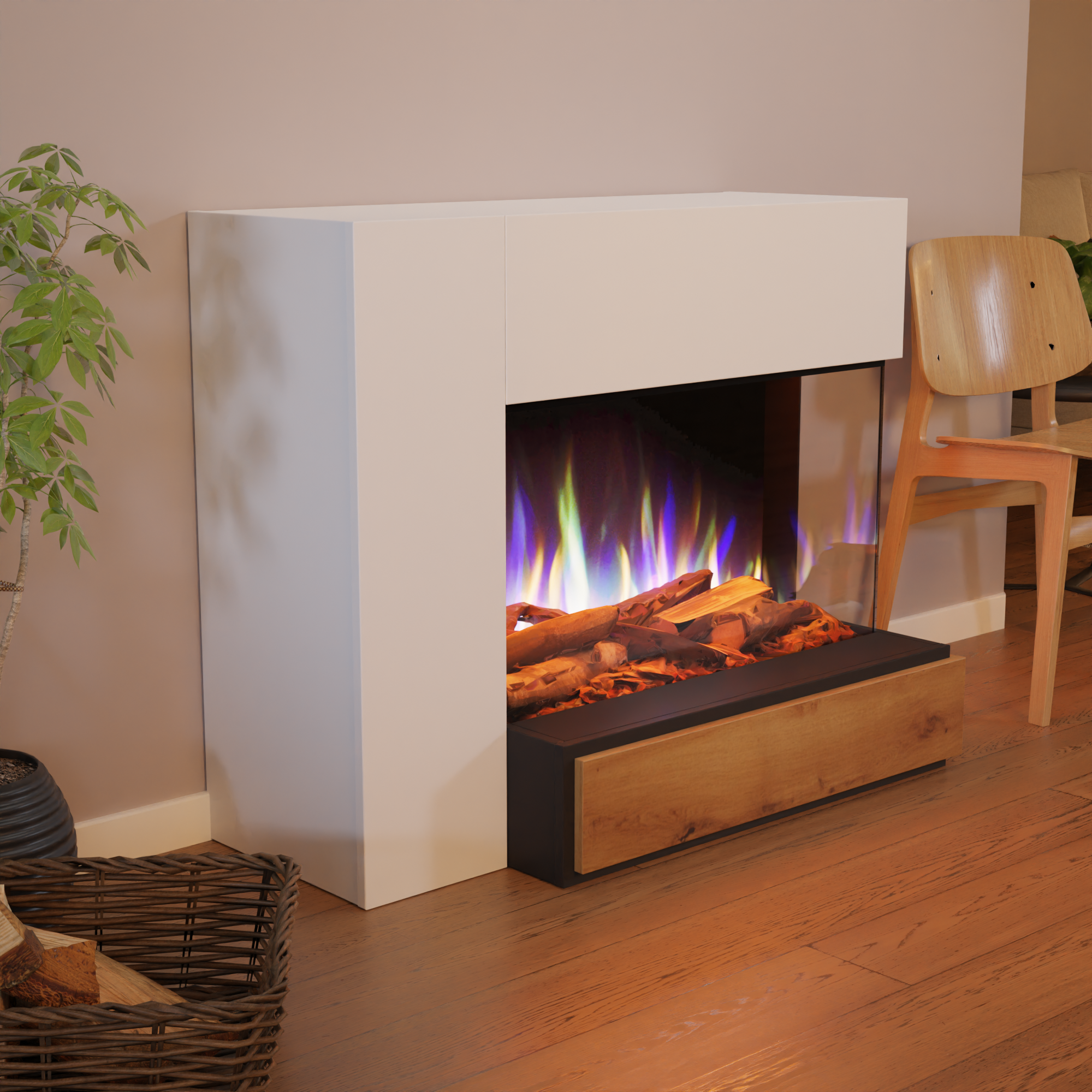 Glow Fire Einstein Elektrokamin E-Motion 3D