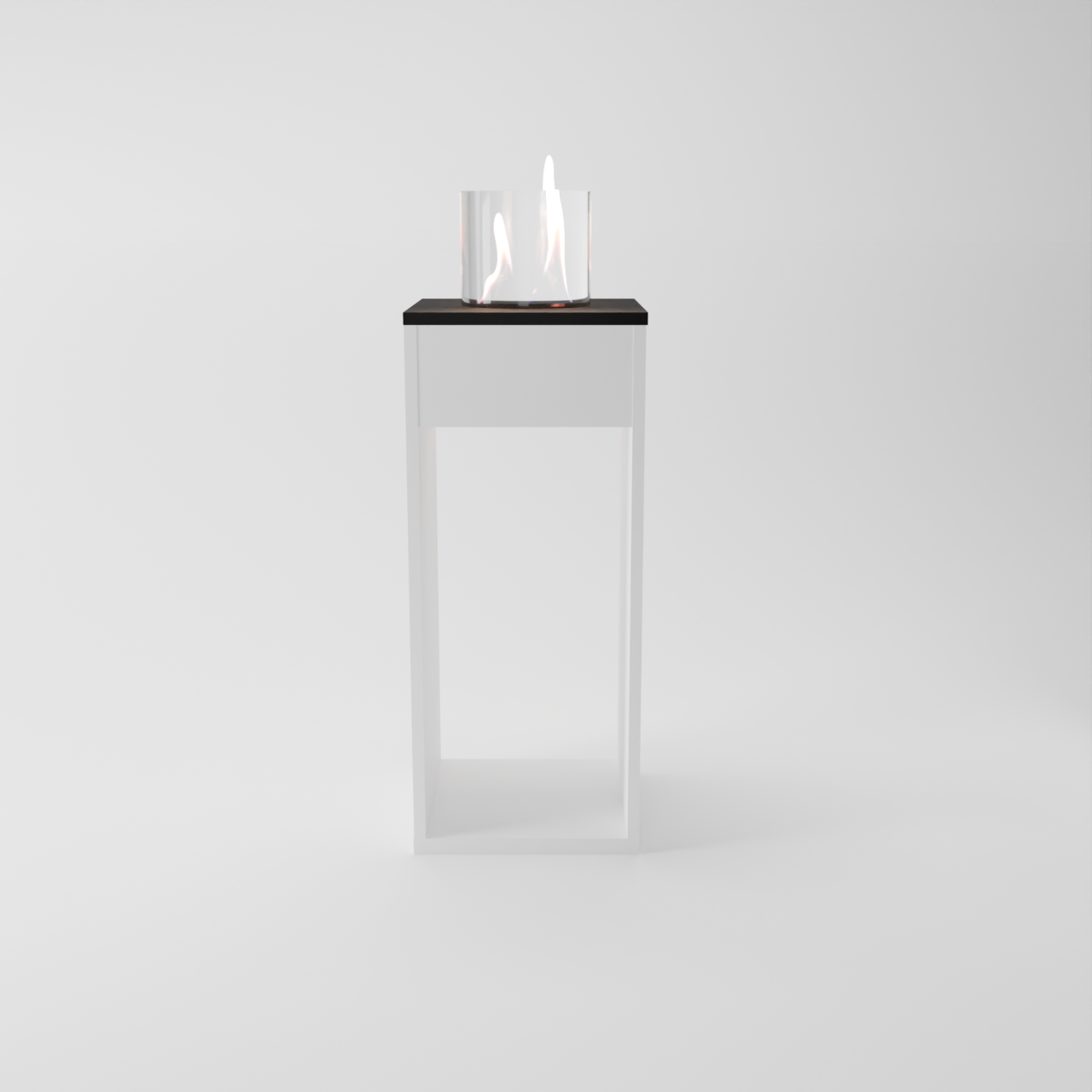 Glow Fire Emma Concept L Ethanol Kamin Weiß