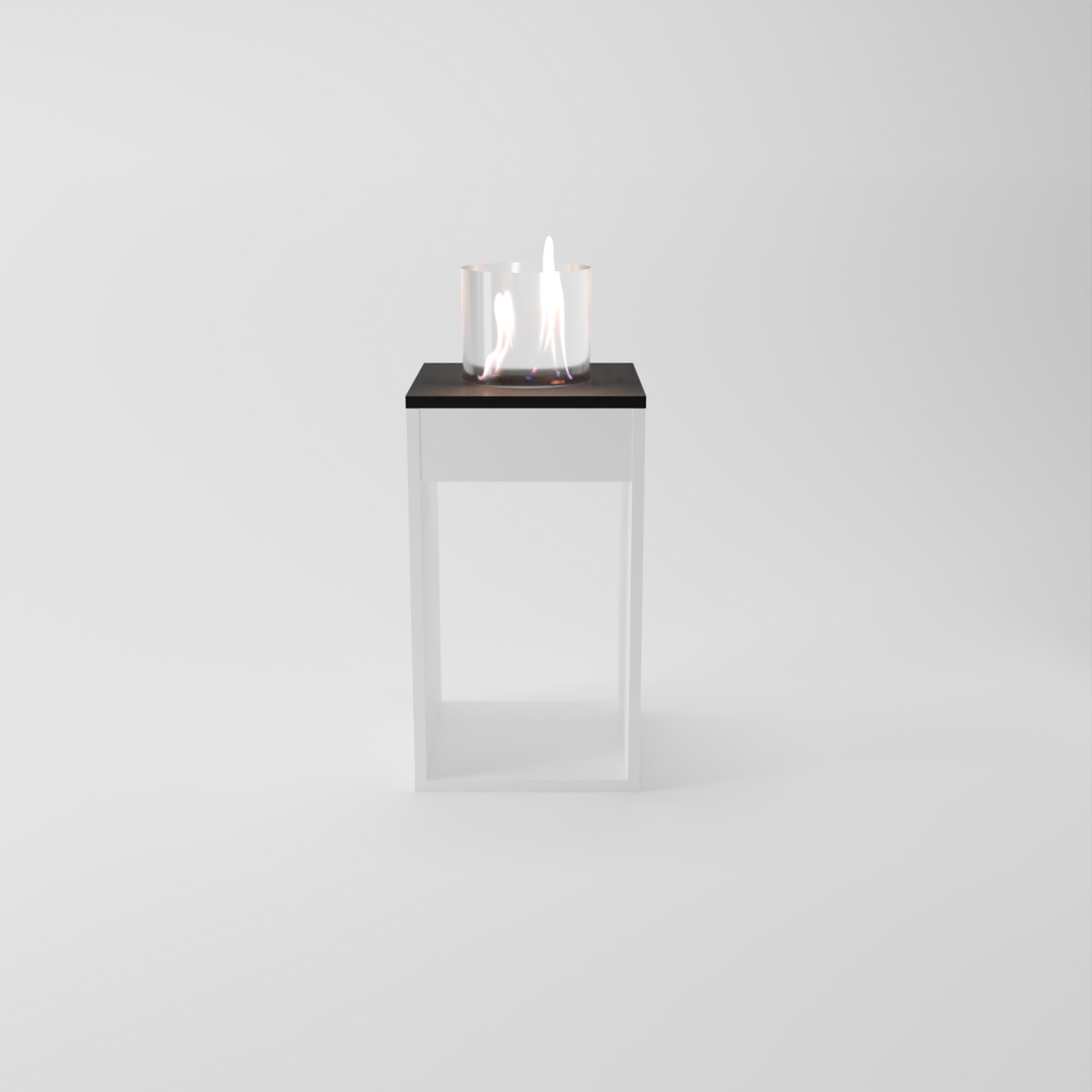 Glow Fire Emma Concept M Ethanol Kamin Weiß