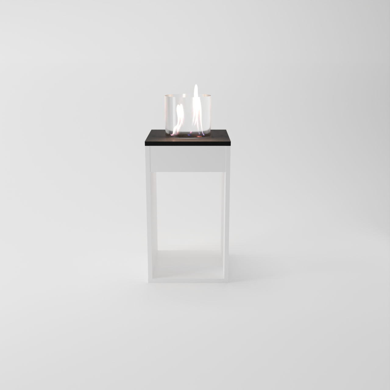 Glow Fire Emma Concept M Ethanol Kamin Weiß