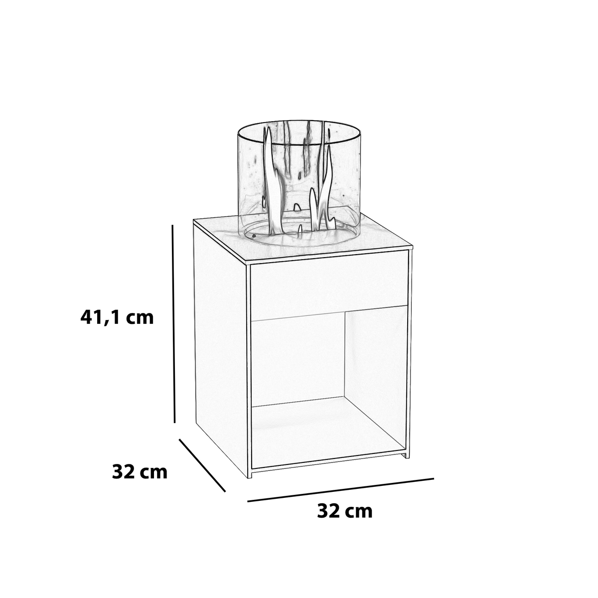 Glow Fire Emma Concept S Outdoor Ethanolkamin