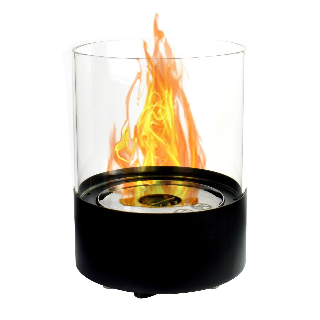 Glow Fire Emma Ethanol Kamin Schwarz