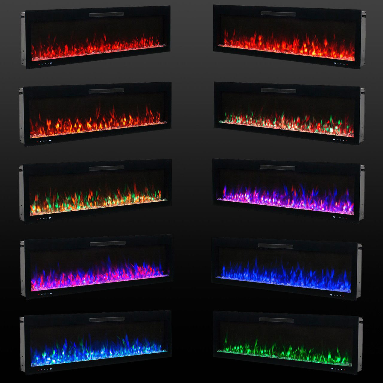 Glow Fire Hermes Weiß Elektrokamin