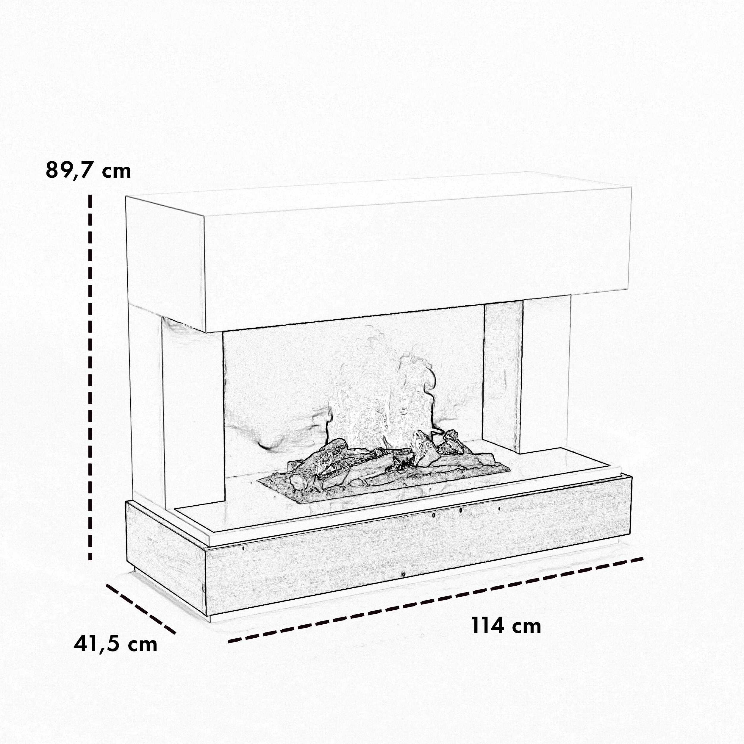 Glow Fire Fontane Elektrokamin