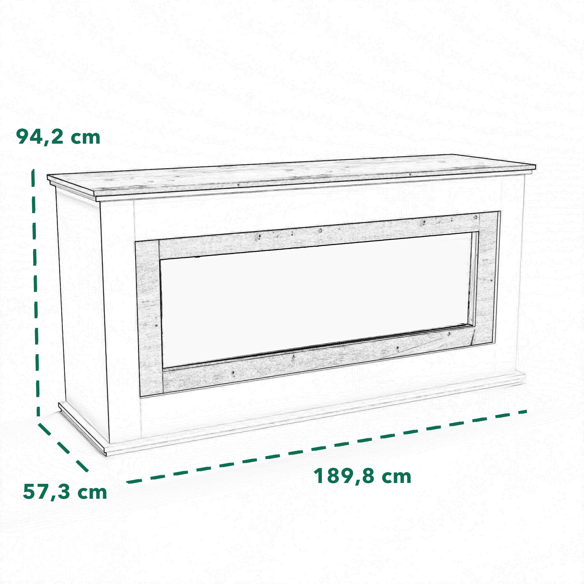 Glow Fire HG3 Elektrokamin mit Hologrammfeuer