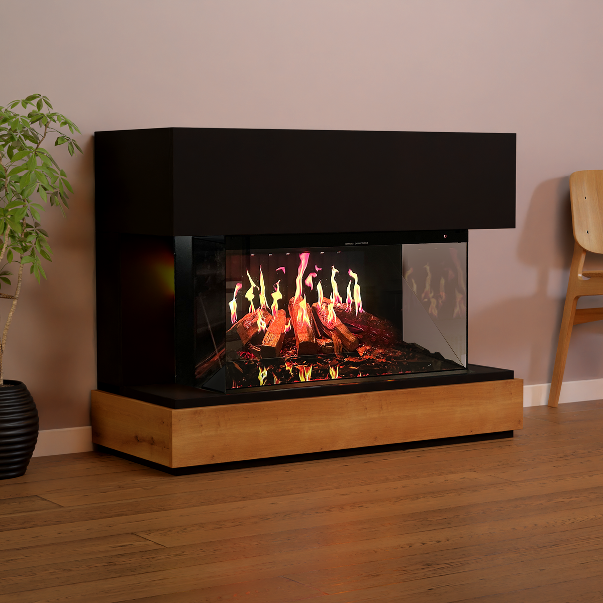 Cheminée électrique Glow Fire HG5 avec feu holographique