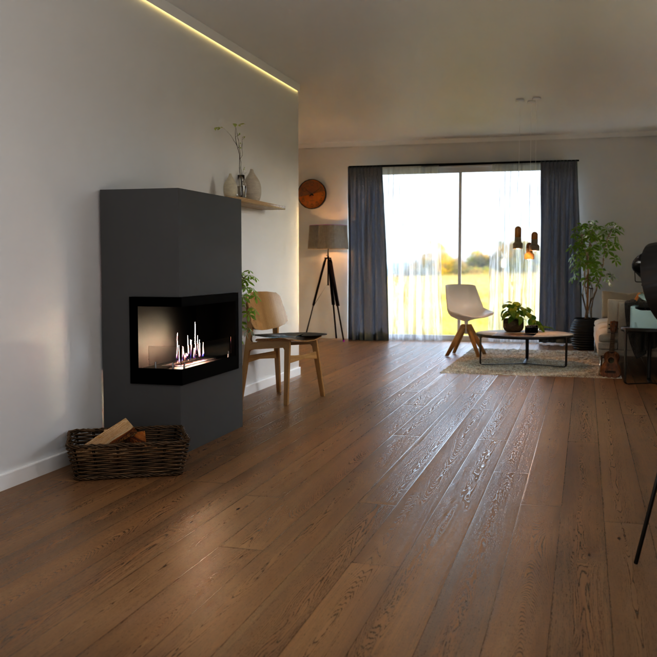 Glow Fire Halden Rechts Ethanol Kamin