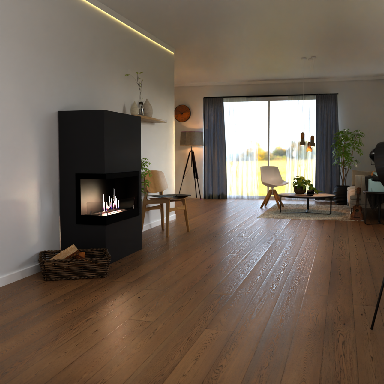 Glow Fire Halden Rechts Ethanol Kamin