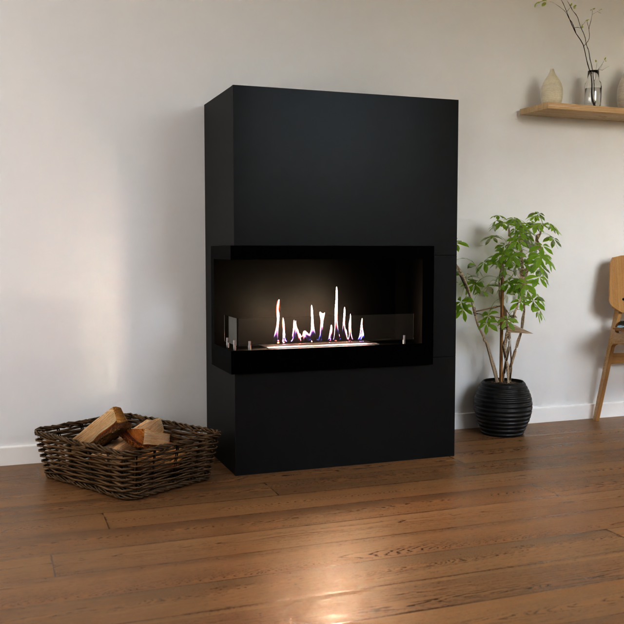 Glow Fire Halden Rechts Ethanol Kamin