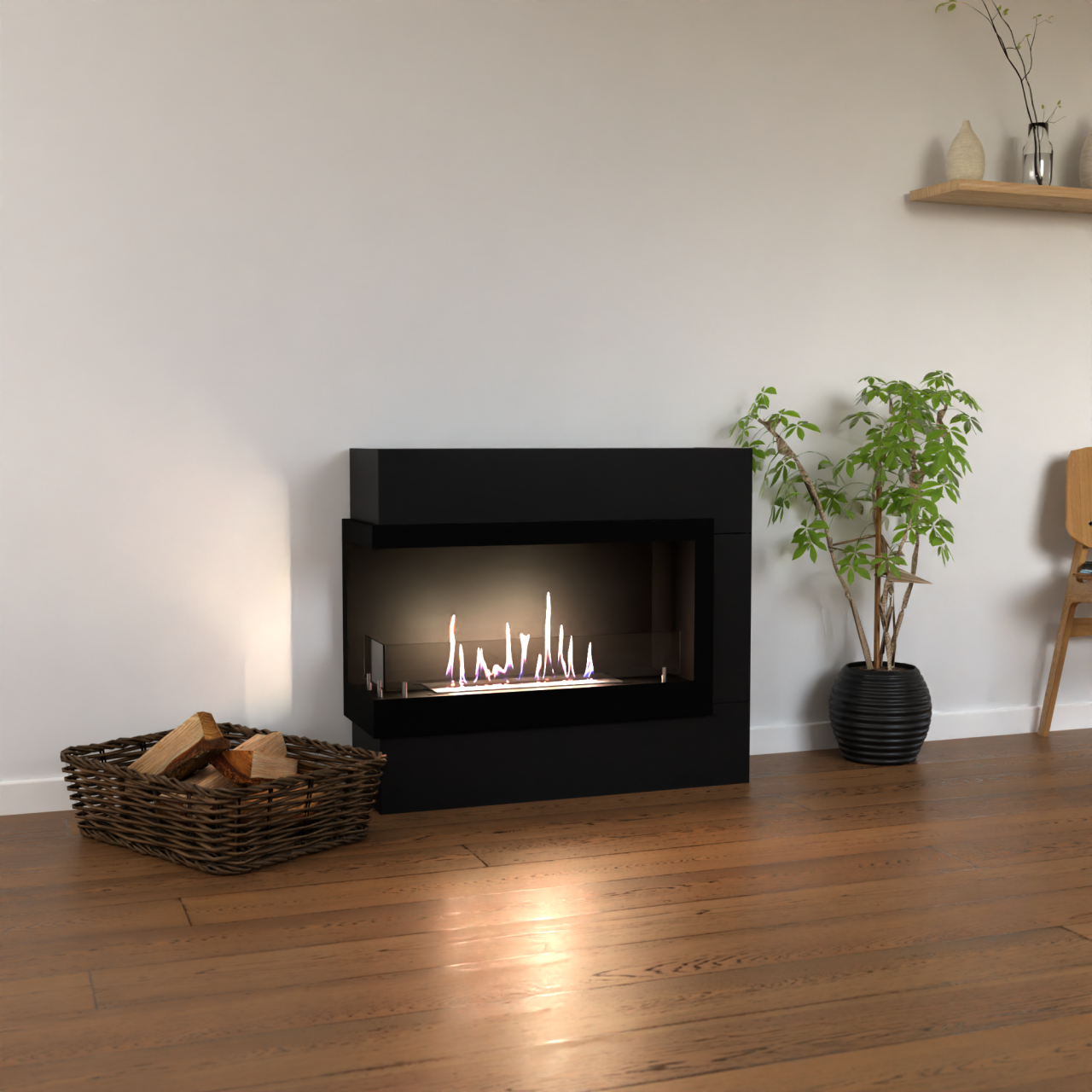 Glow Fire Halden Mini Links Ethanol Kamin