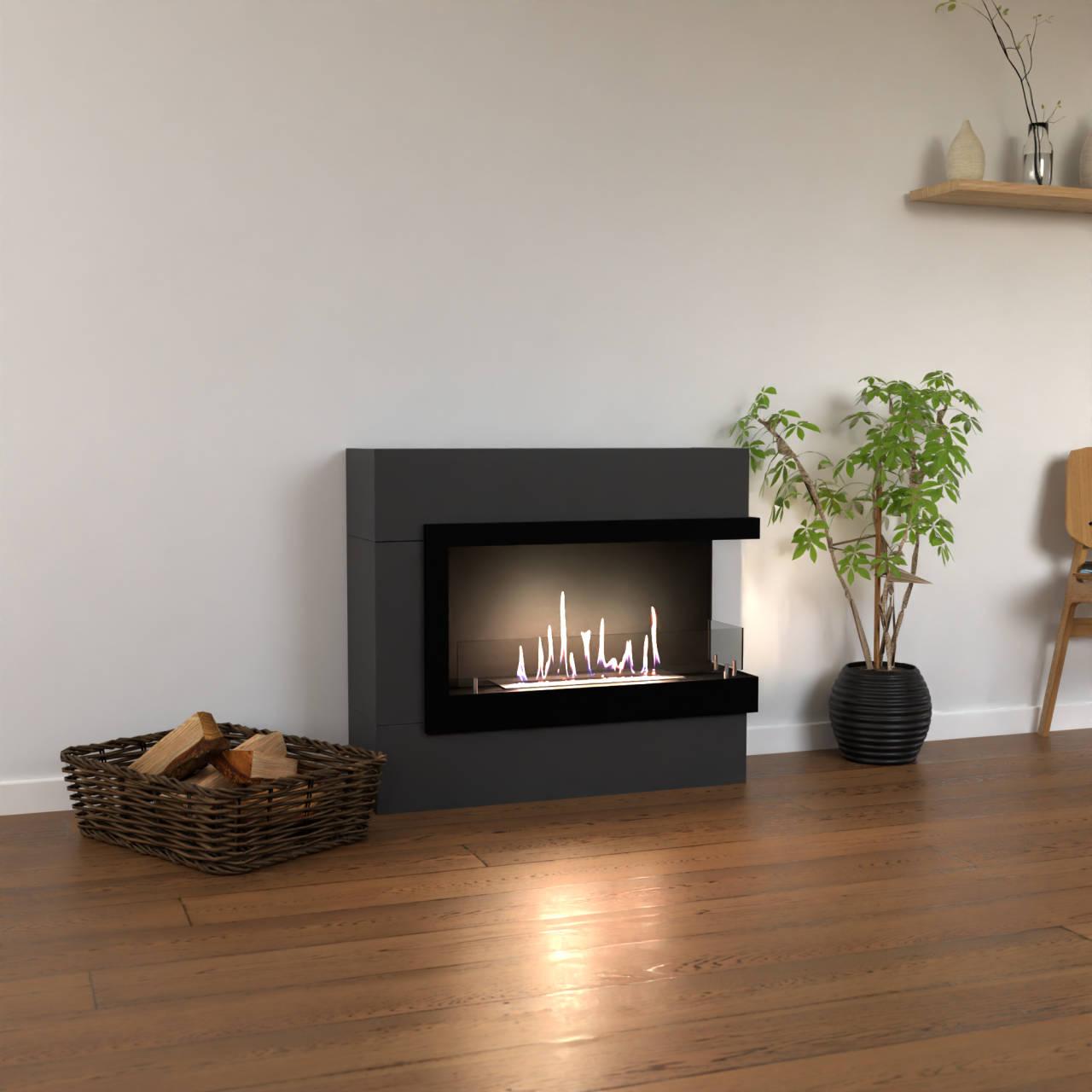 Glow Fire Halden Mini Rechts Ethanol Kamin