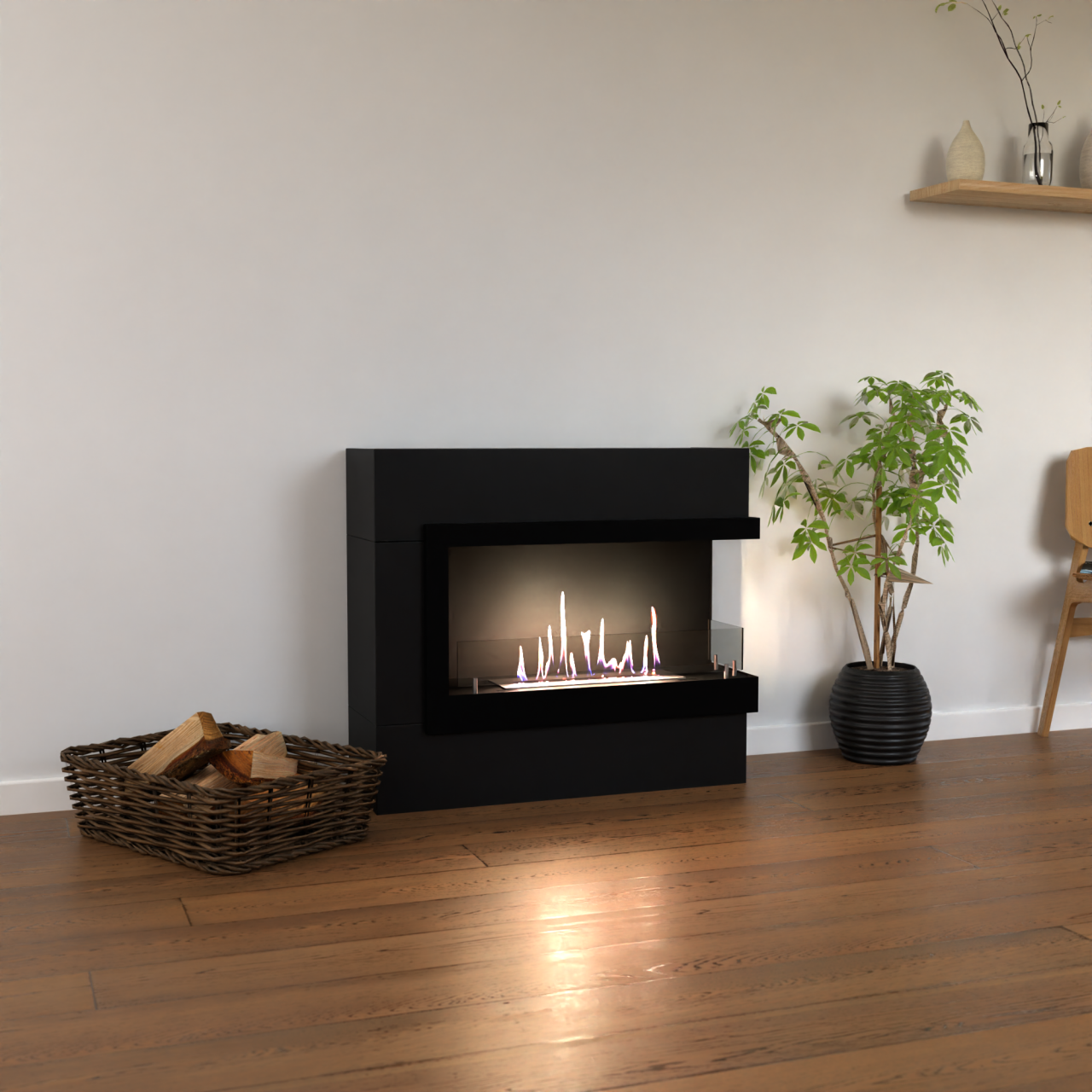 Glow Fire Halden Mini Rechts Ethanol Kamin