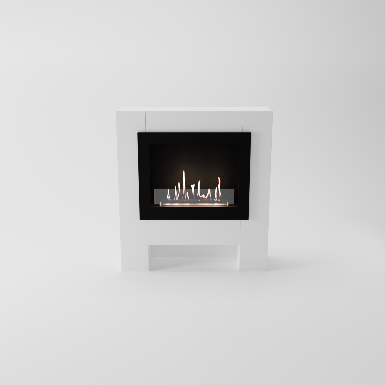 Glow Fire Harstad RW Ethanol Kamin Weiß