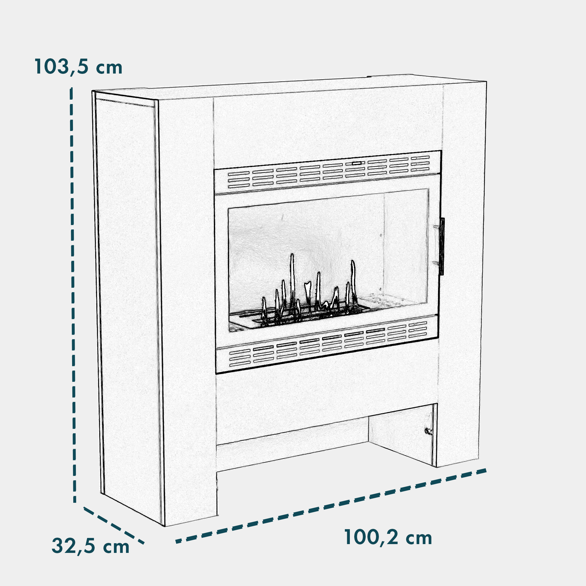 Glow Fire Harstad XL Vision Ethanolkamin