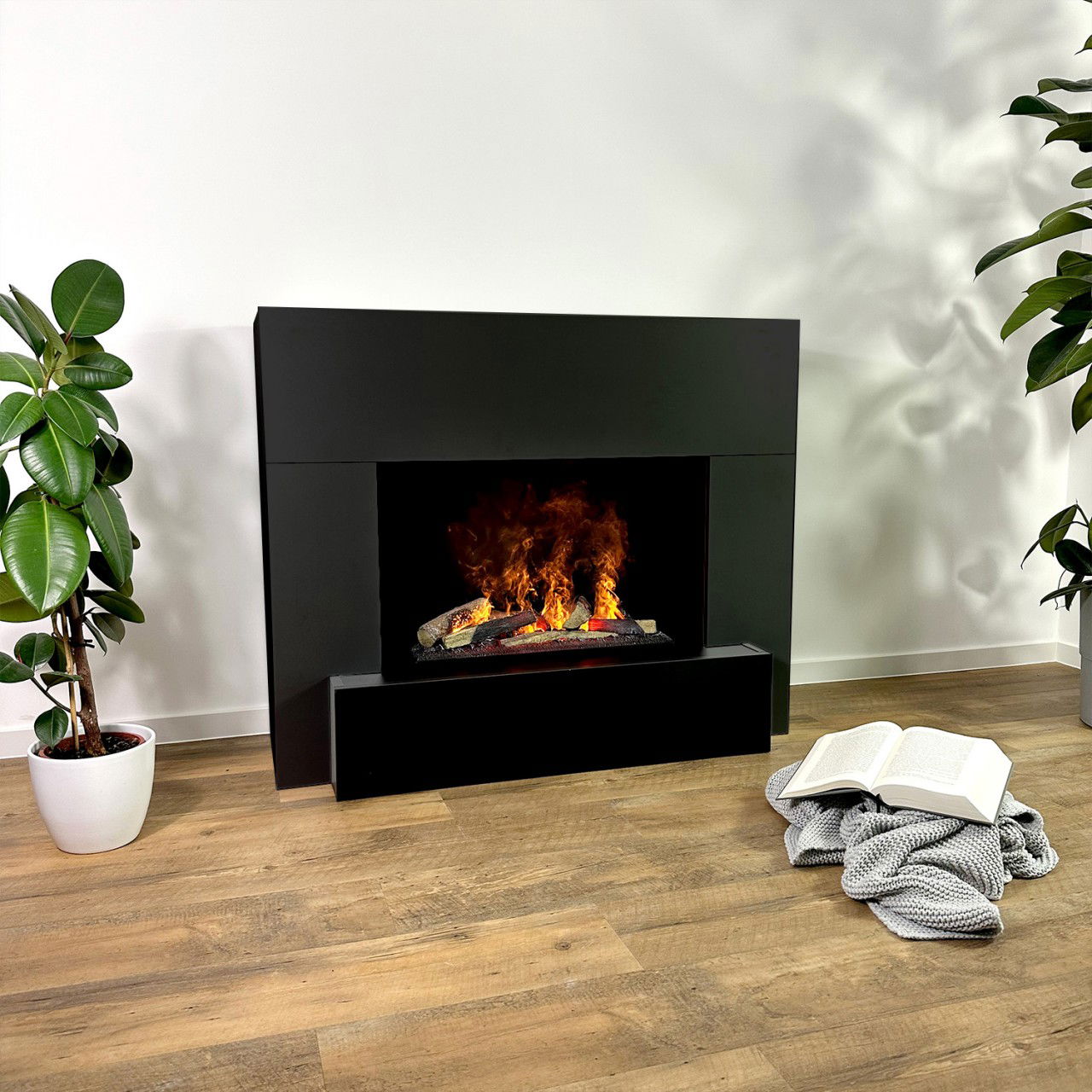 Glow Fire Hauptmann Schwarz Elektrokamin mit Wasserdampf