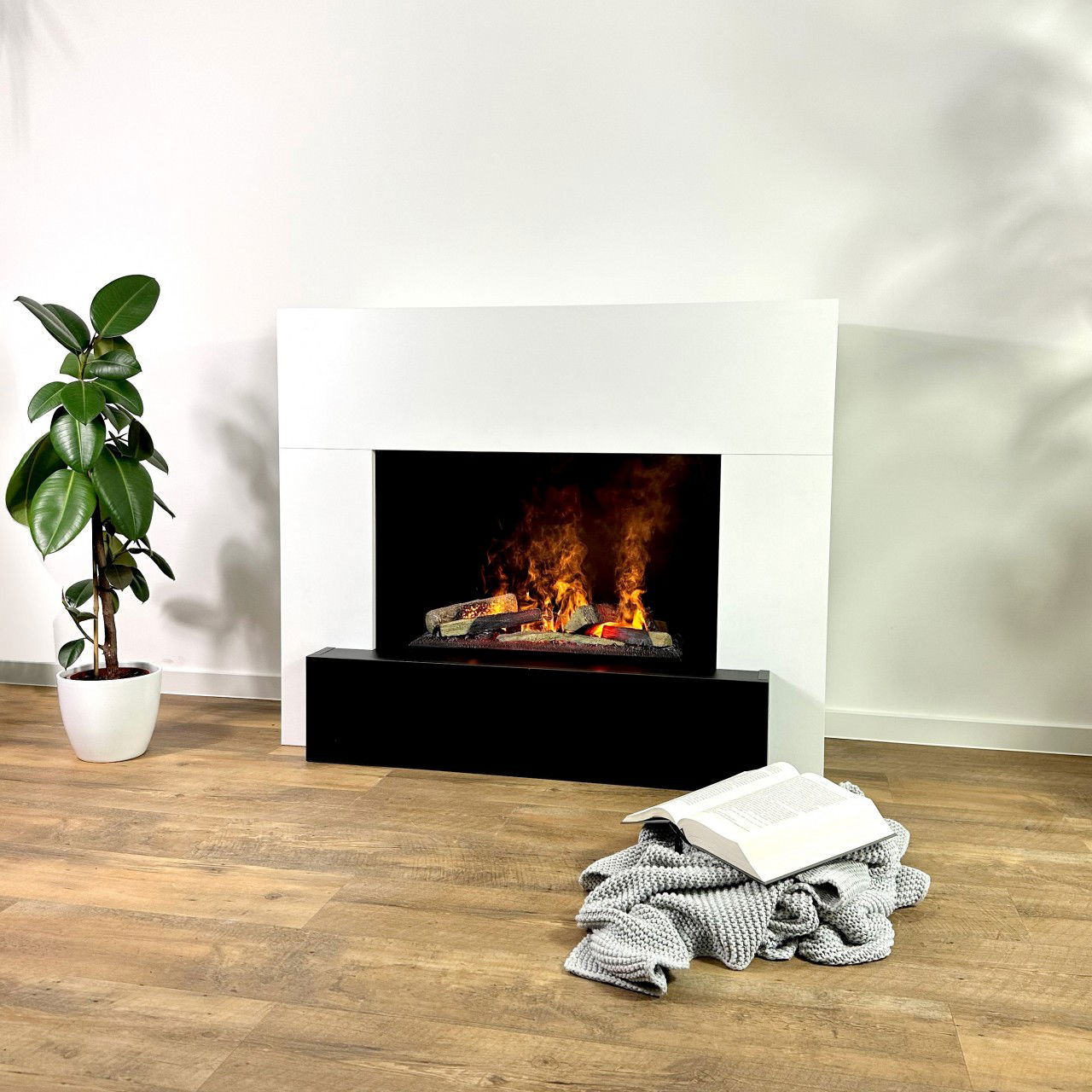 Glow Fire Hauptmann Weiß Elektrokamin mit Wasserdampf