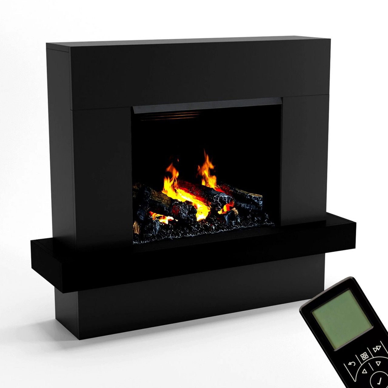 Glow Fire Hera Opti Myst Schwarz Elektrokamin mit Wasserdampf