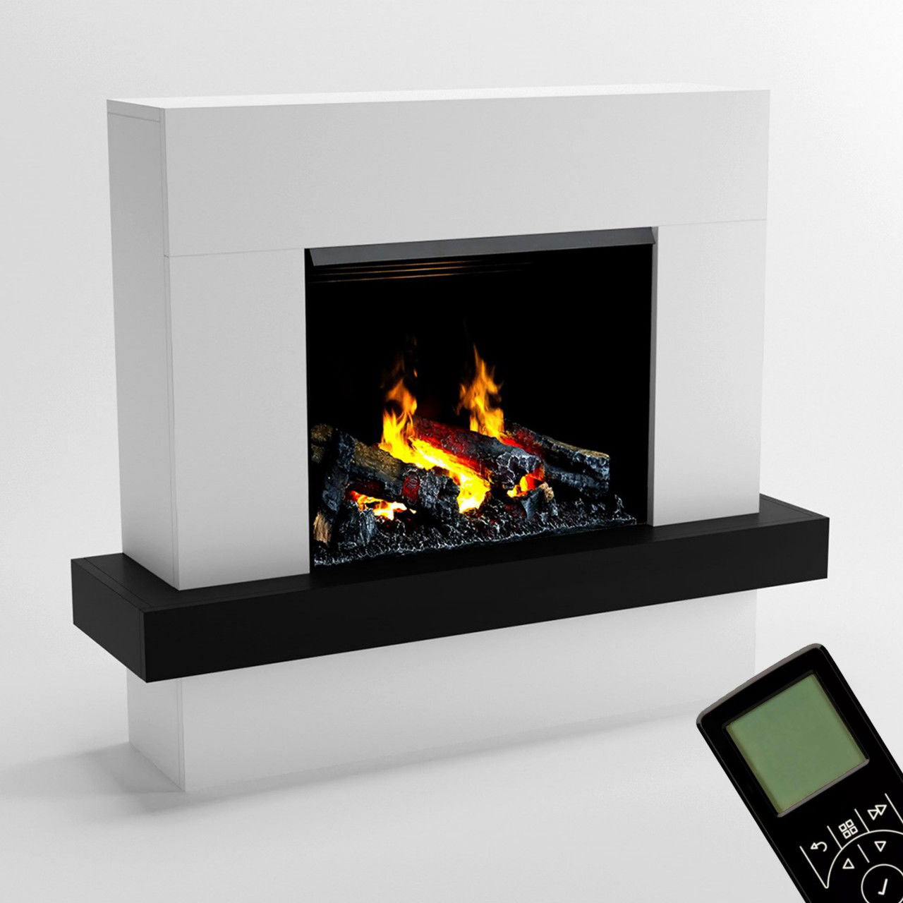 Glow Fire Hera Opti Myst Weiß Elektrokamin mit Wasserdampf