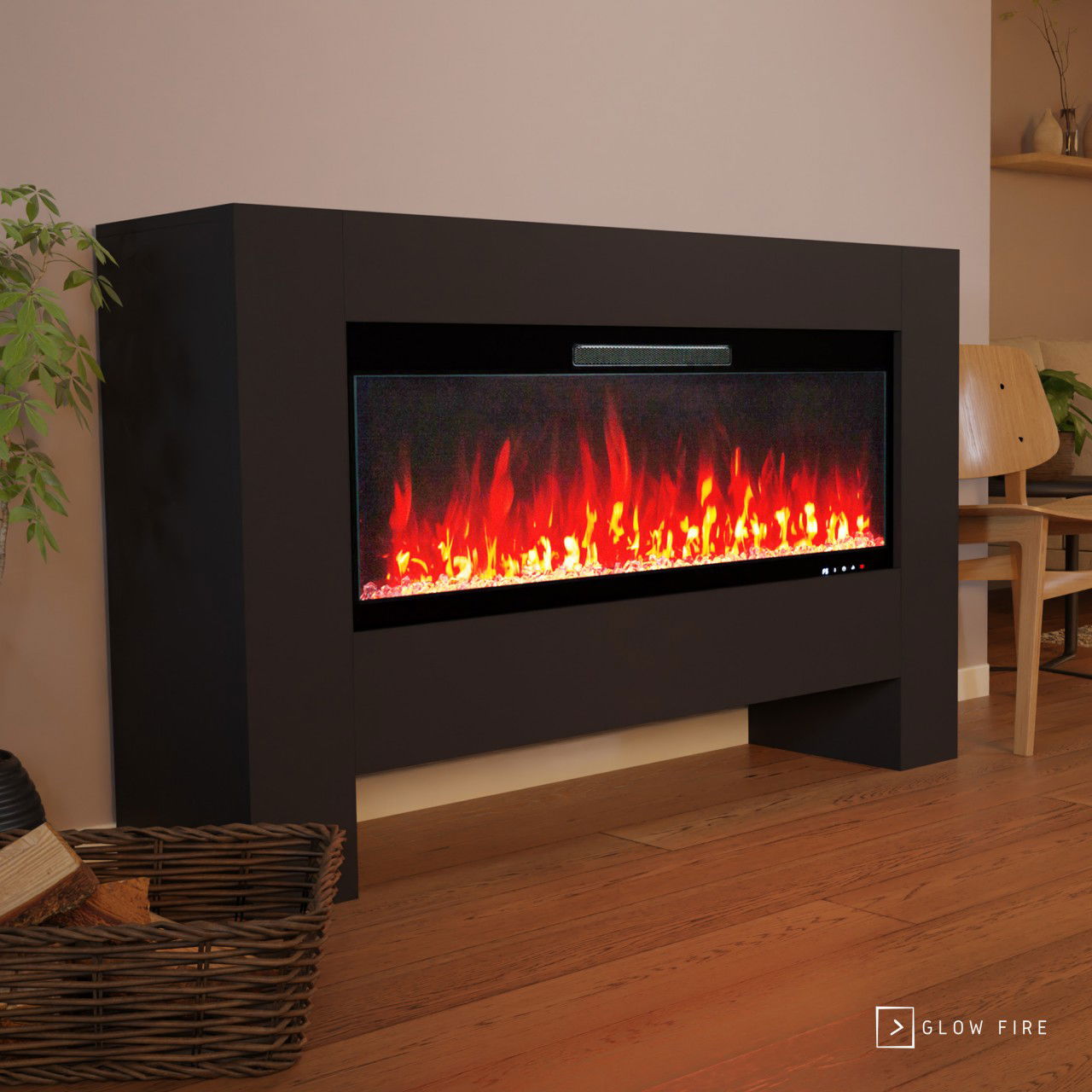 Glow Fire Hermes Weiß Elektrokamin