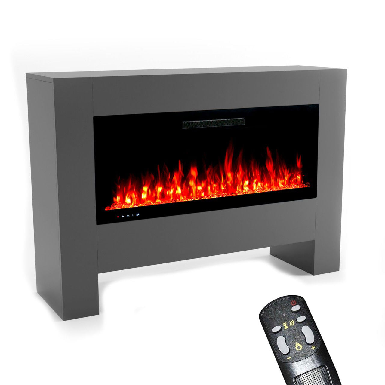 Glow Fire Inside Hermes Grau Elektrokamin