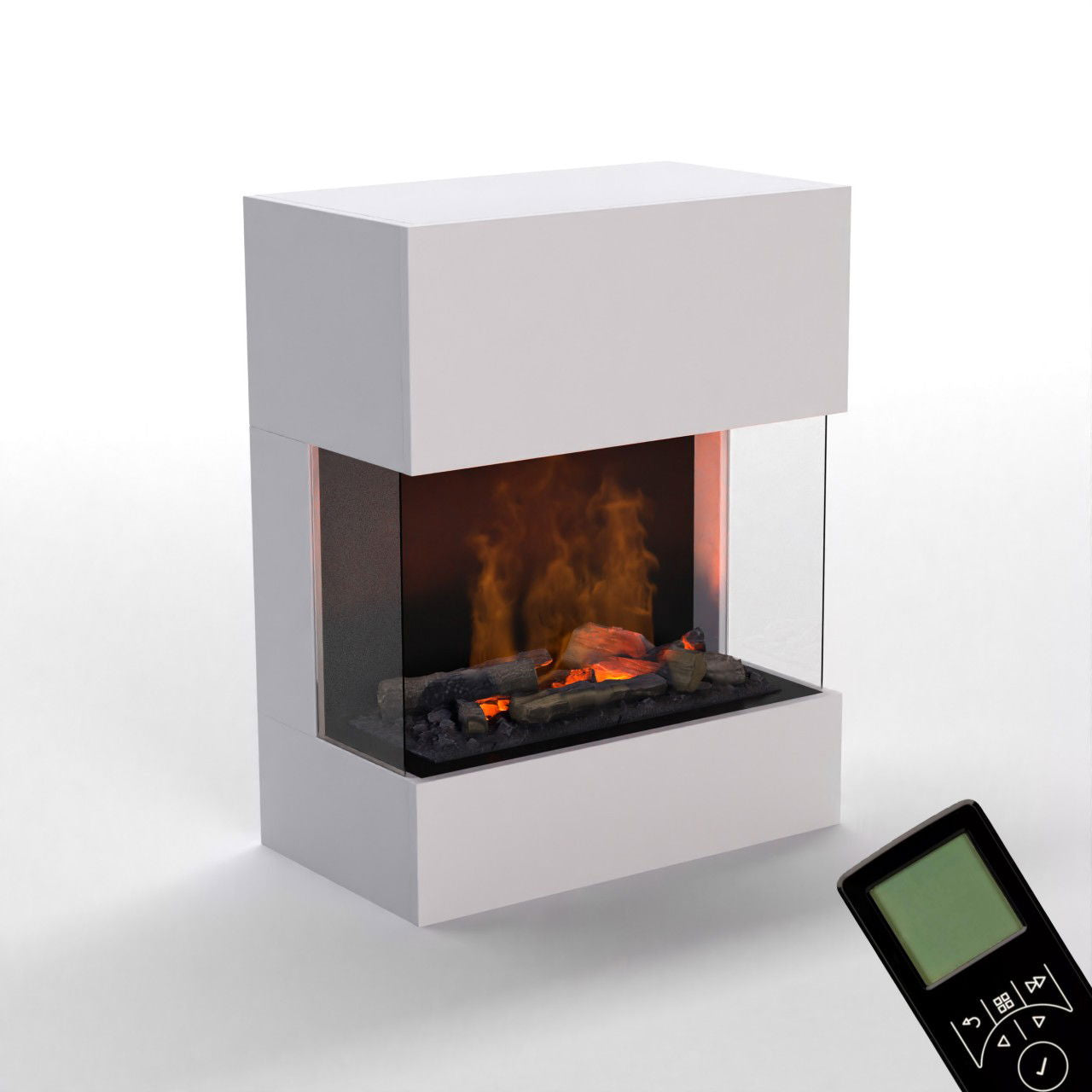 Glow Fire Kästner Weiß Elektrokamin mit Wasserdampf